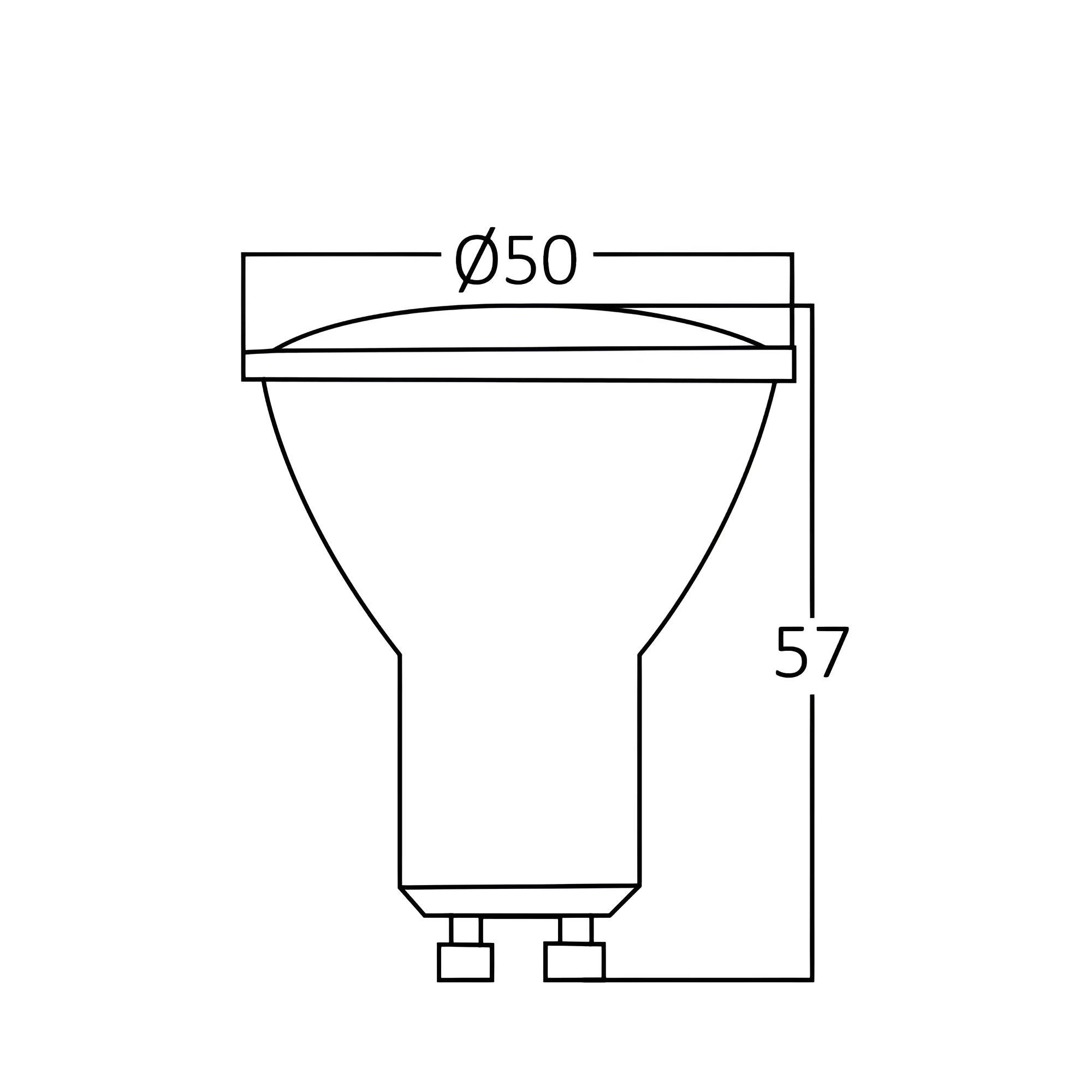 LED sijalica GU10 staklena 5W 4000K 38° Braytron Premium - Слика 3
