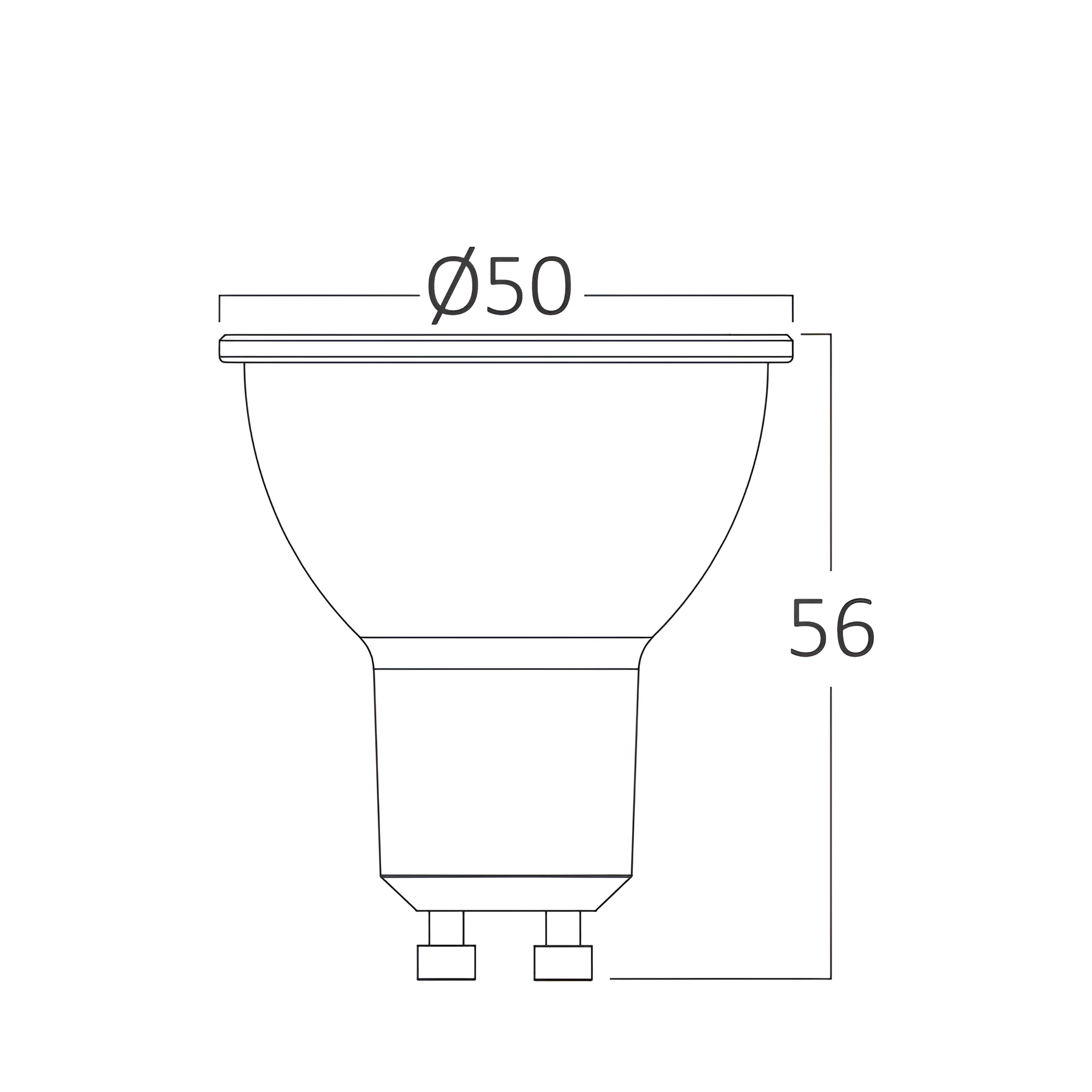 LED sijalica GU10 staklena dimabilna 5,5W 3000K 38° Braytron Premium - Слика 3