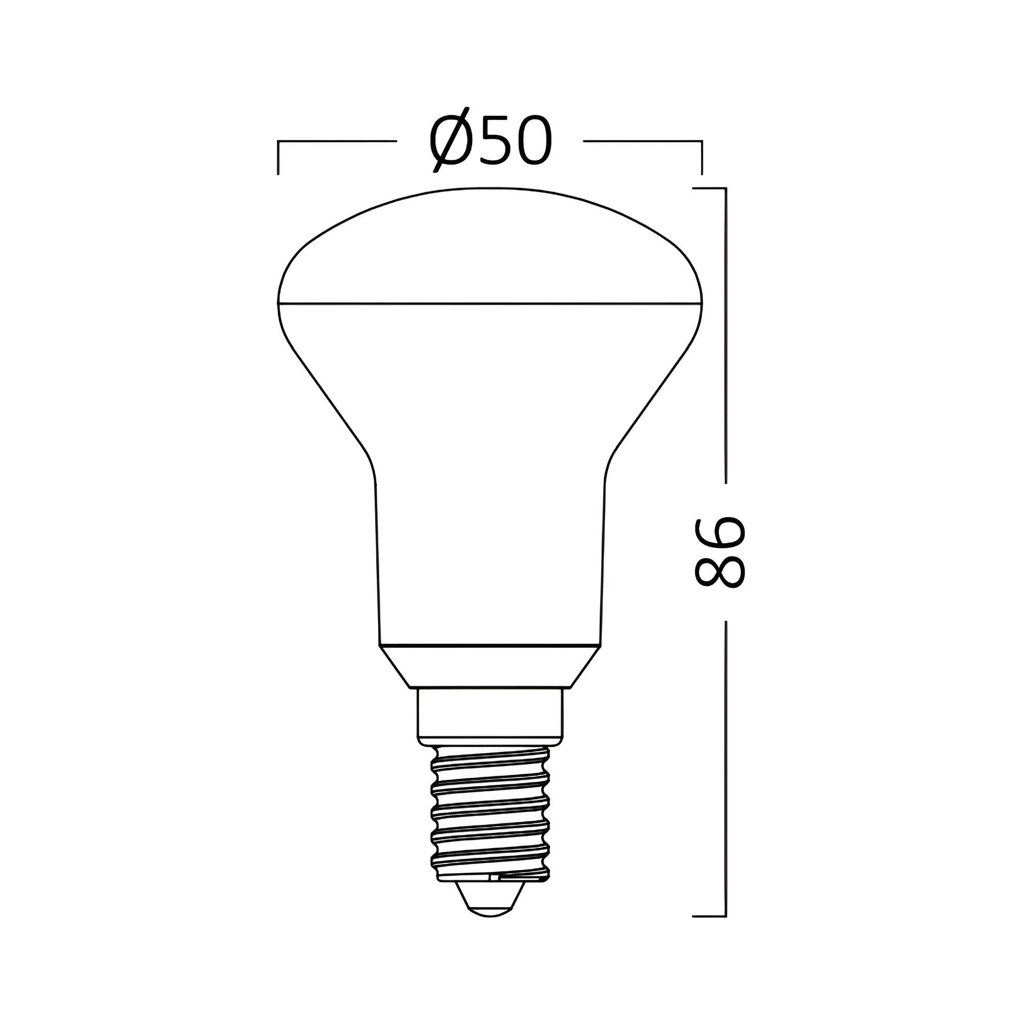 LED reflektorska sijalica R50 6W E14 3000K Braytron Advance - Слика 3
