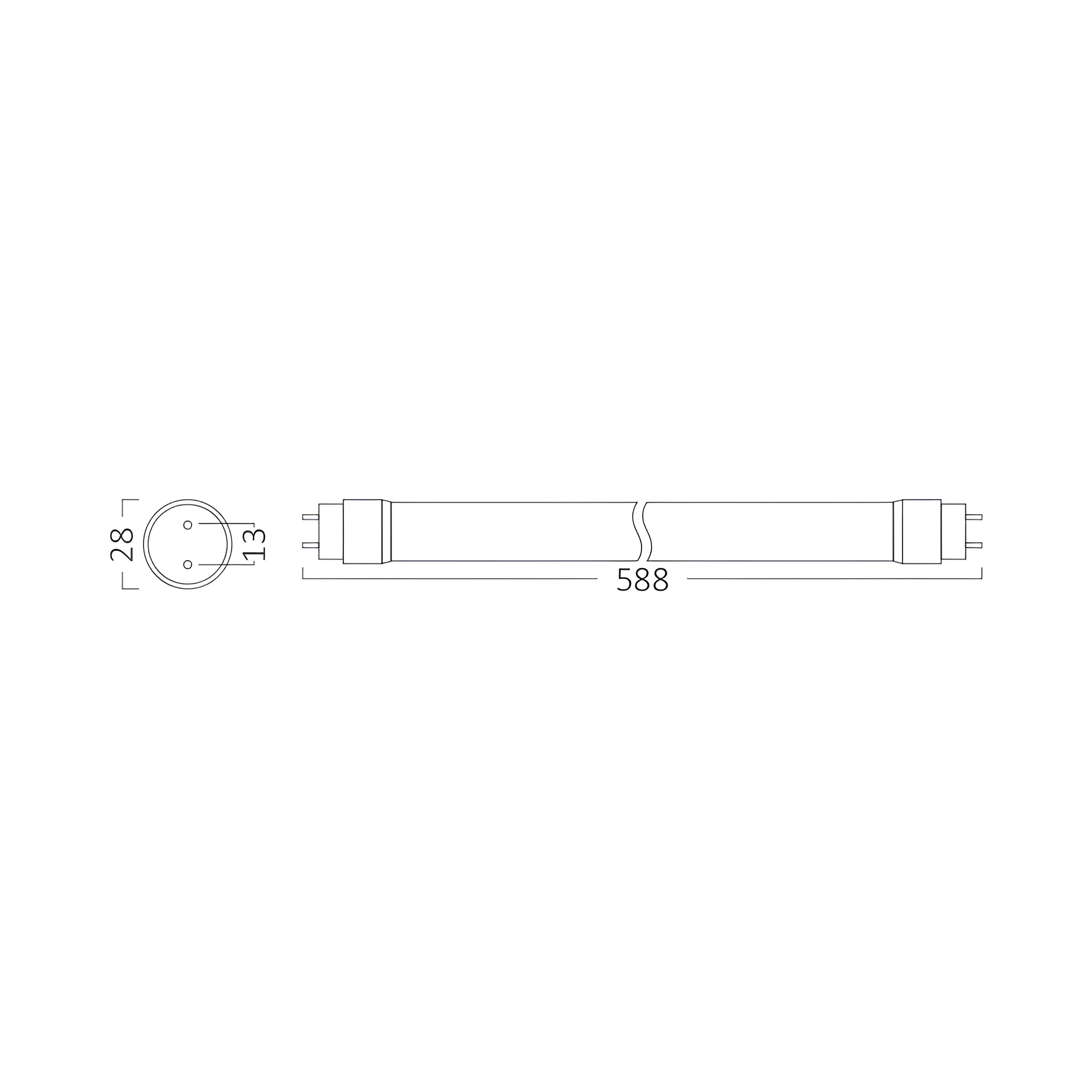 LED cev T8 9 W 60 cm dvostrana 6500K - Слика 4