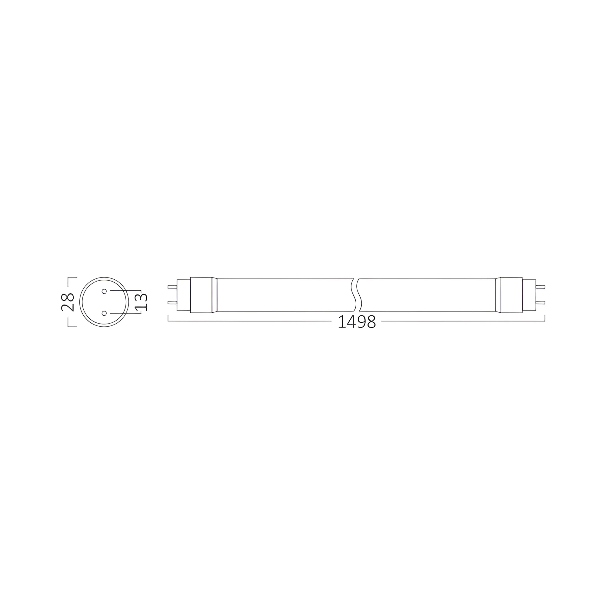 LED cev T8 24 W 150 cm jednostrana 4000K - Слика 4
