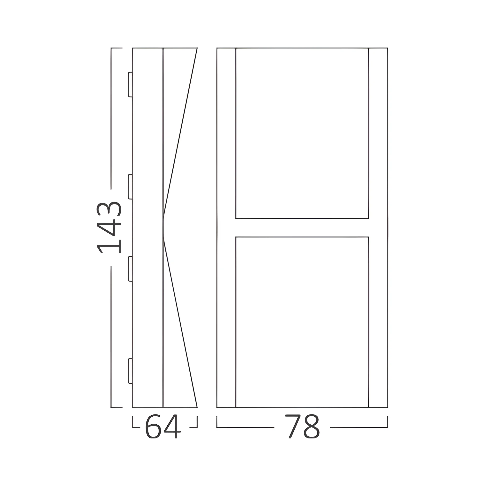 LED zidna spoljna svetiljka dvosmerna 2x6W CCT siva IP65 Braytron Vekta C - Слика 6