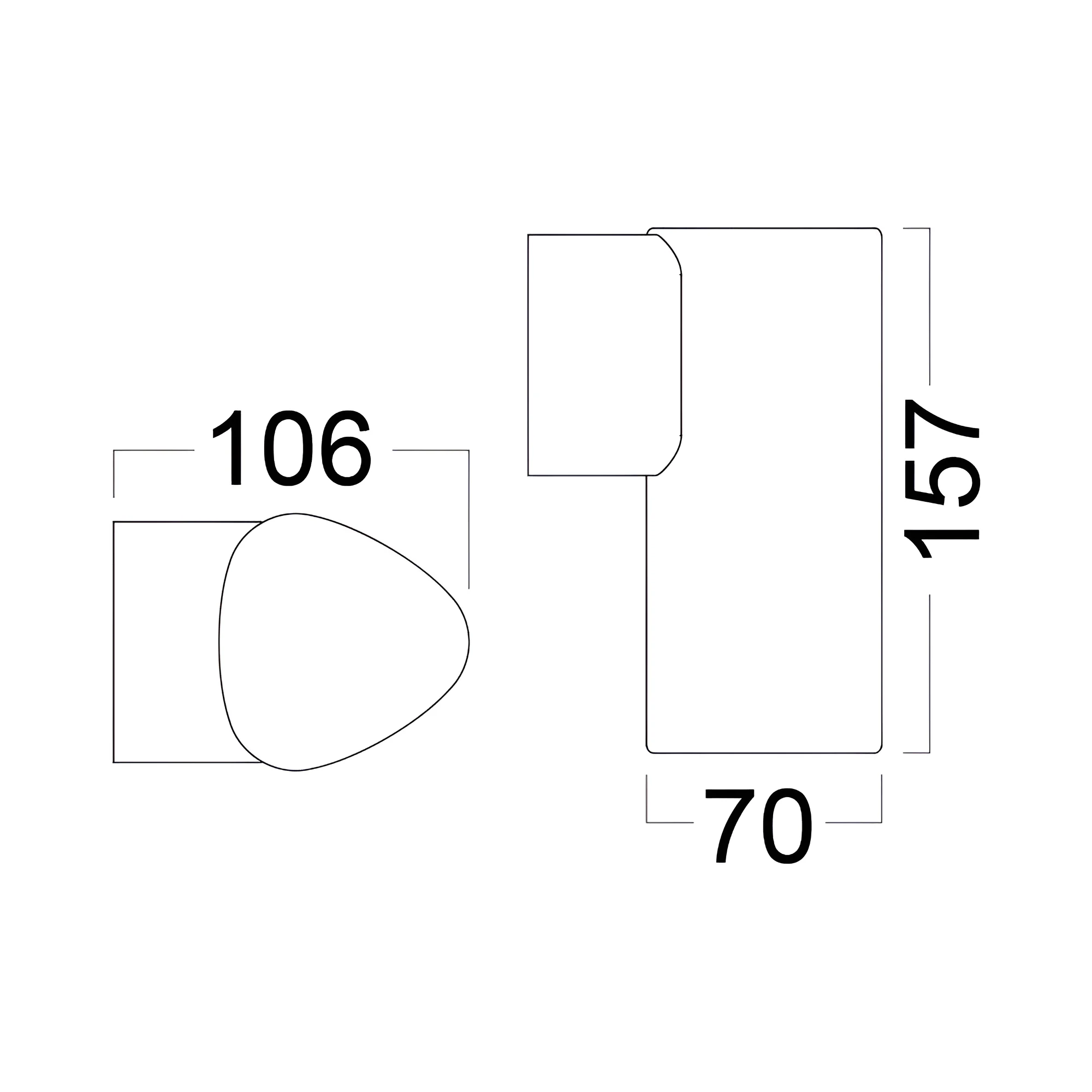 LED zidna spoljna svetiljka jednosmerna 5W 3000K siva IP54 Braytron Sirius - Слика 4