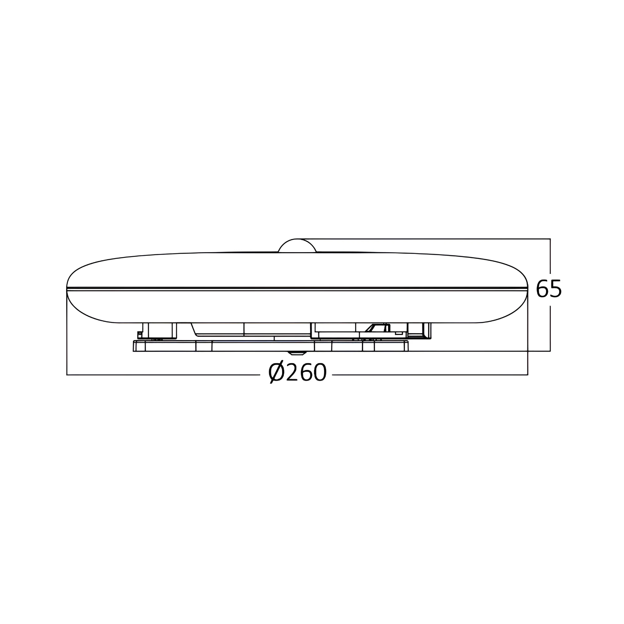 LED plafonjera okrugla Ø260 18W sa senzorom 6500K IP44 Braytron Jade - Слика 6