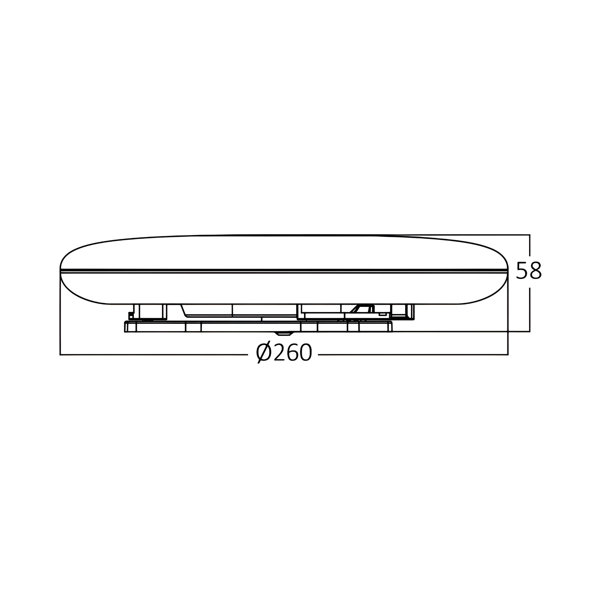 LED plafonjera okrugla Ø260 20W 4000K IP44 Braytron Jade - Слика 6