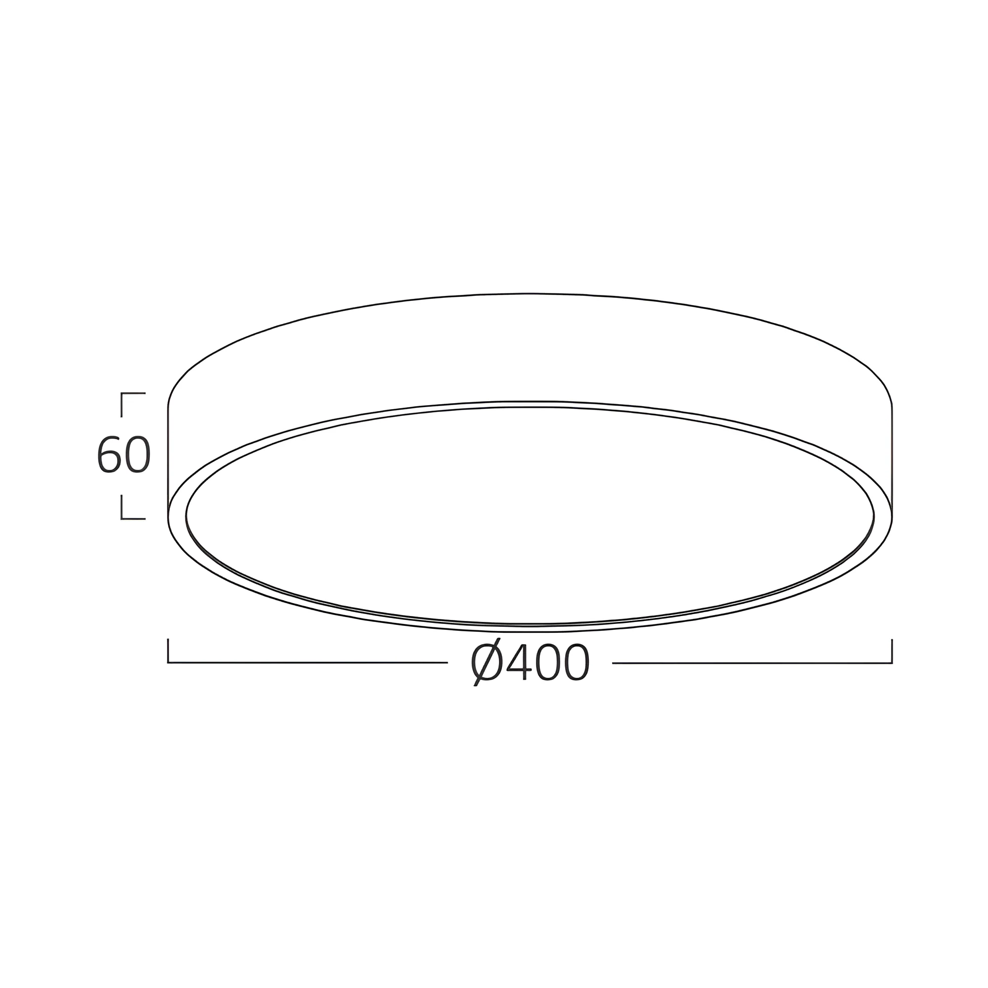 LED plafonjera okrugla Ø400 36W CCT crna Braytron Blade - Слика 6