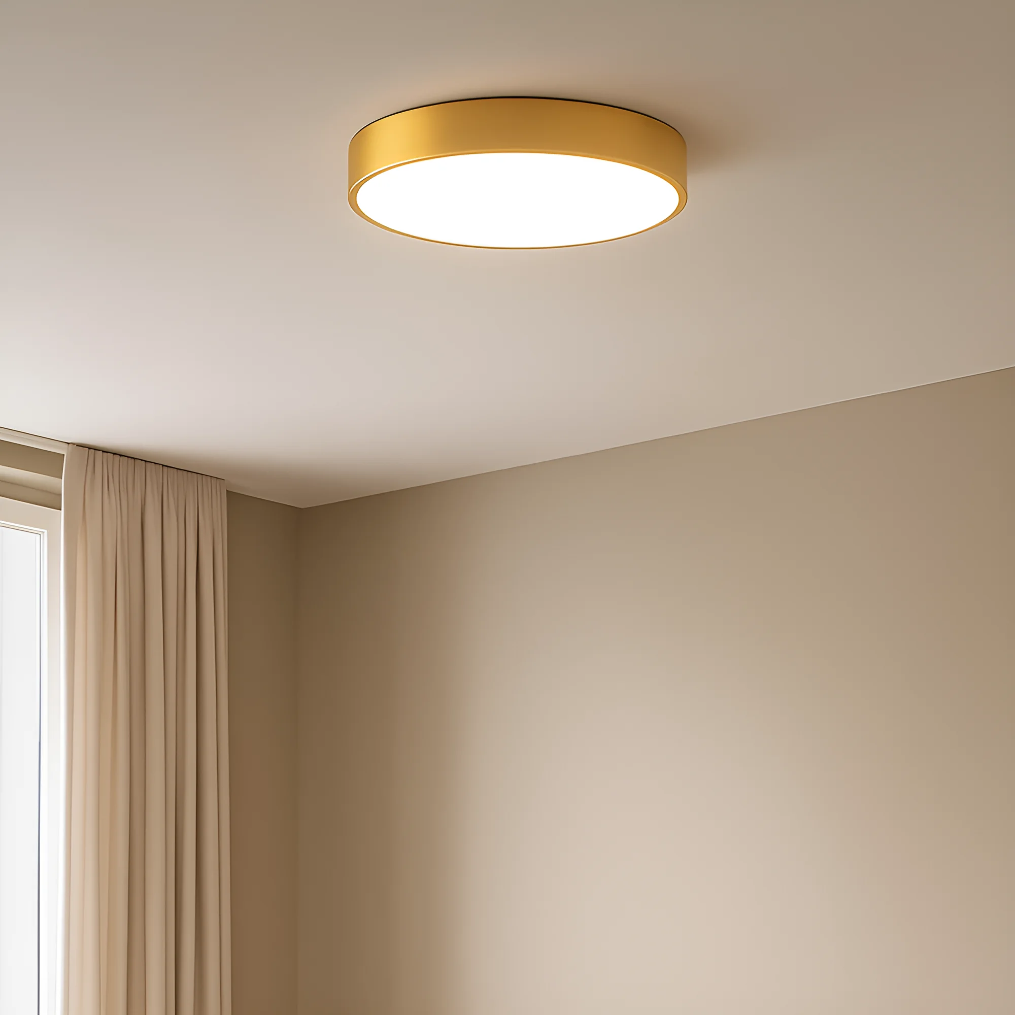 LED plafonjera okrugla Ø400 36W CCT zlatna Braytron Blade - Слика 2