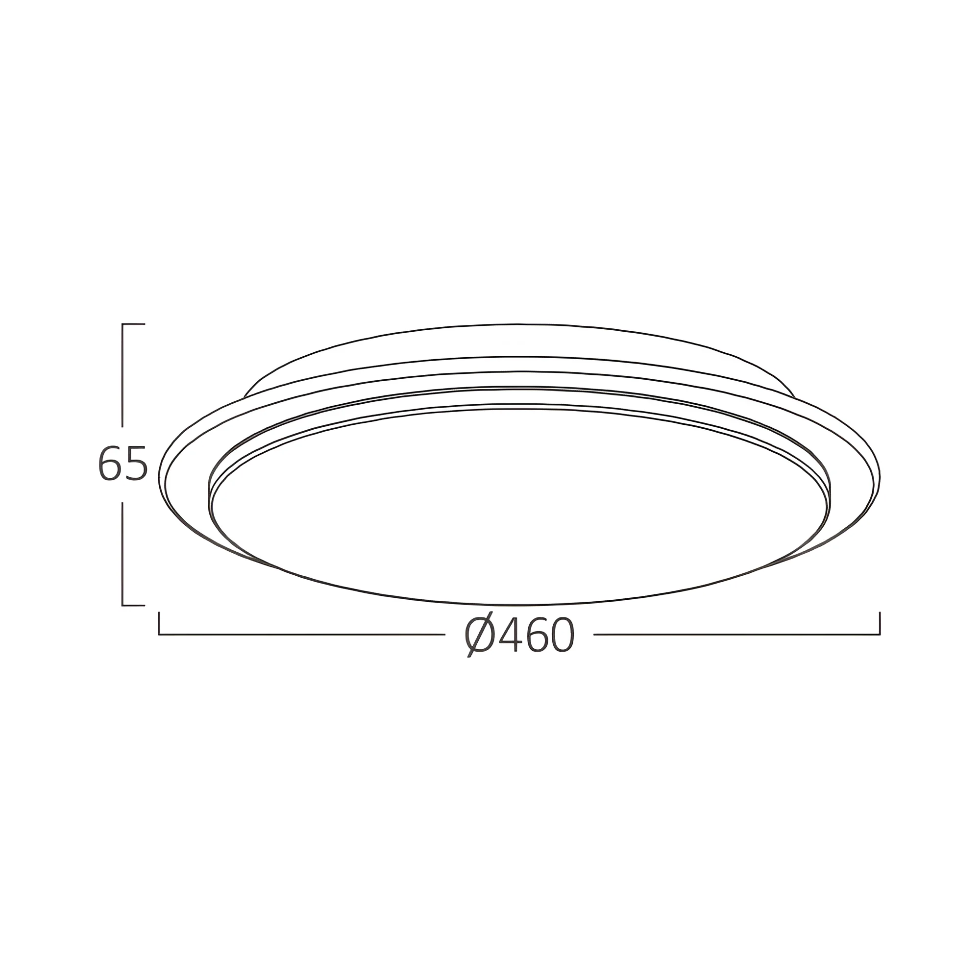 LED plafonjera okrugla Ø460 34W CCT IP20 Braytron Jade - Слика 3
