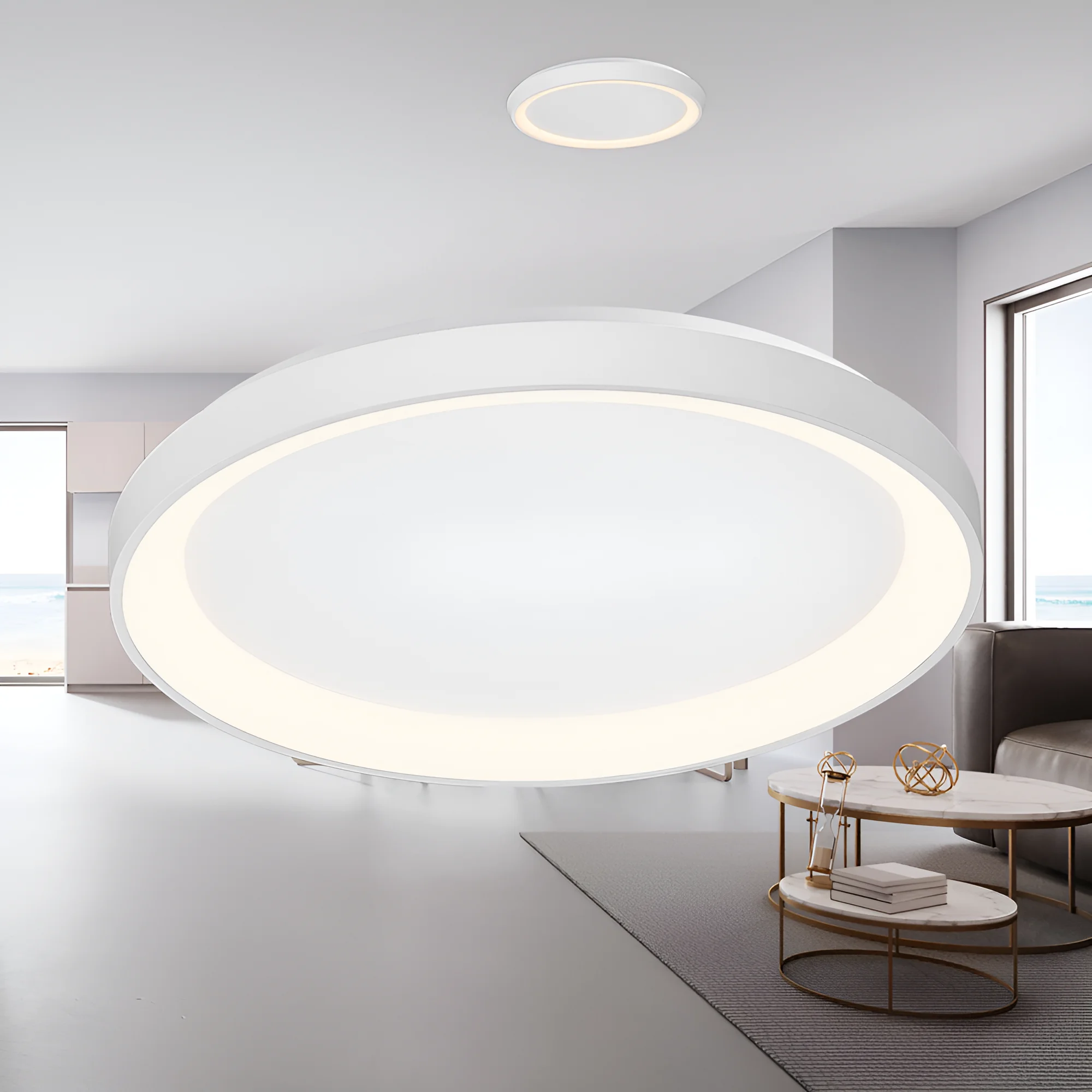 LED plafonjera okrugla Ø480 36W CCT bela IP20 Braytron Bella - Слика 2