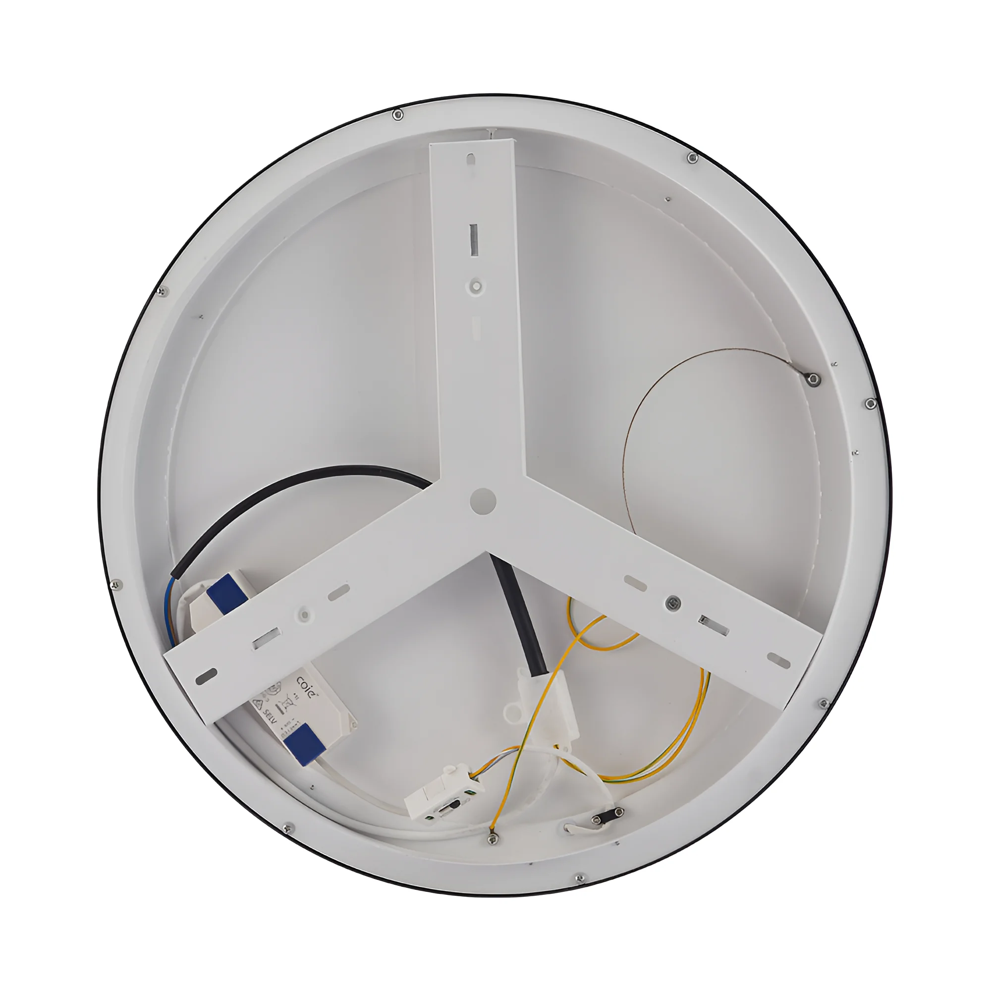 LED plafonjera okrugla Ø480 36W CCT crna IP20 Braytron Bella - Слика 5