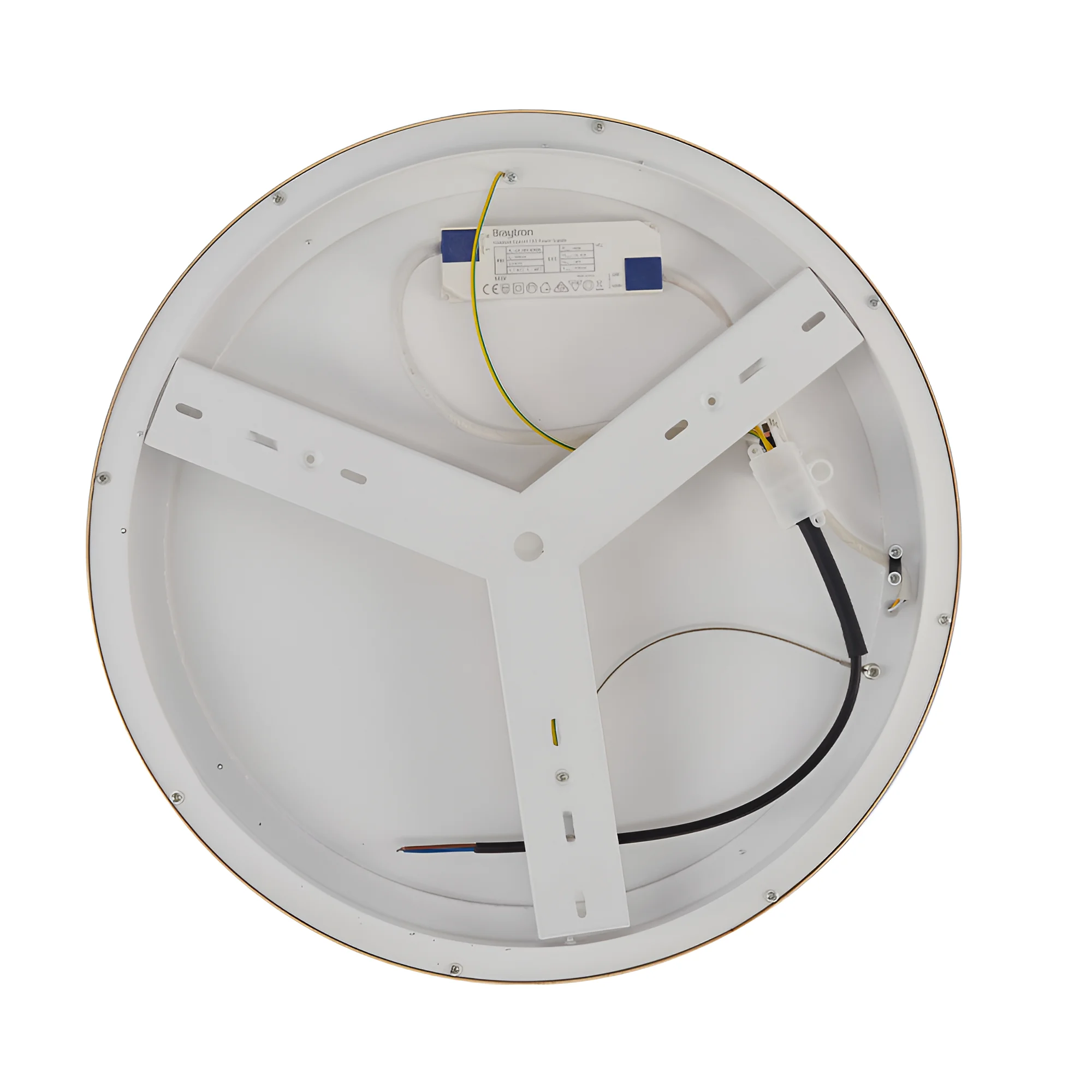 LED plafonjera okrugla Ø480 36W CCT zlatna IP20 Braytron Bella - Слика 5