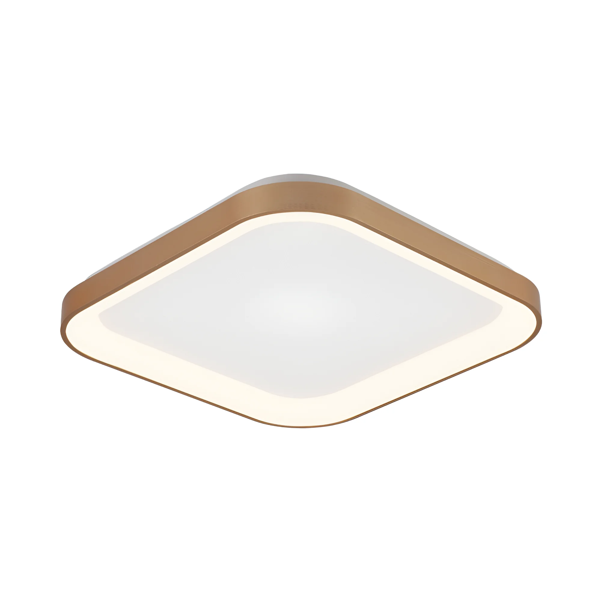 LED plafonjera kvadratna 480x480 36W CCT zlatna IP20 Braytron Bella