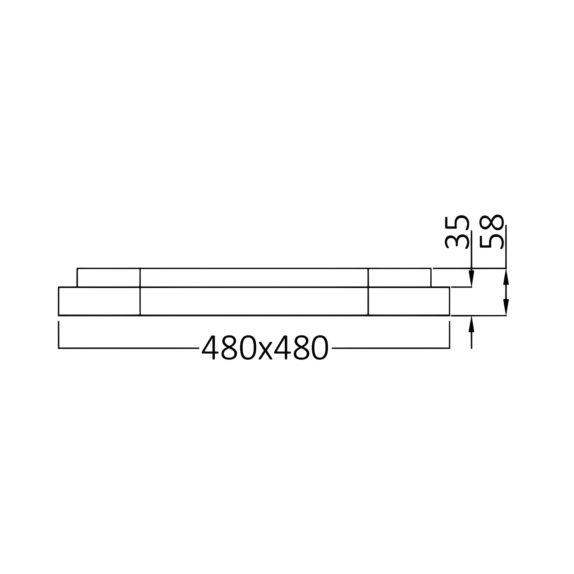 LED plafonjera kvadratna 480x480 36W CCT zlatna IP20 Braytron Bella - Слика 6