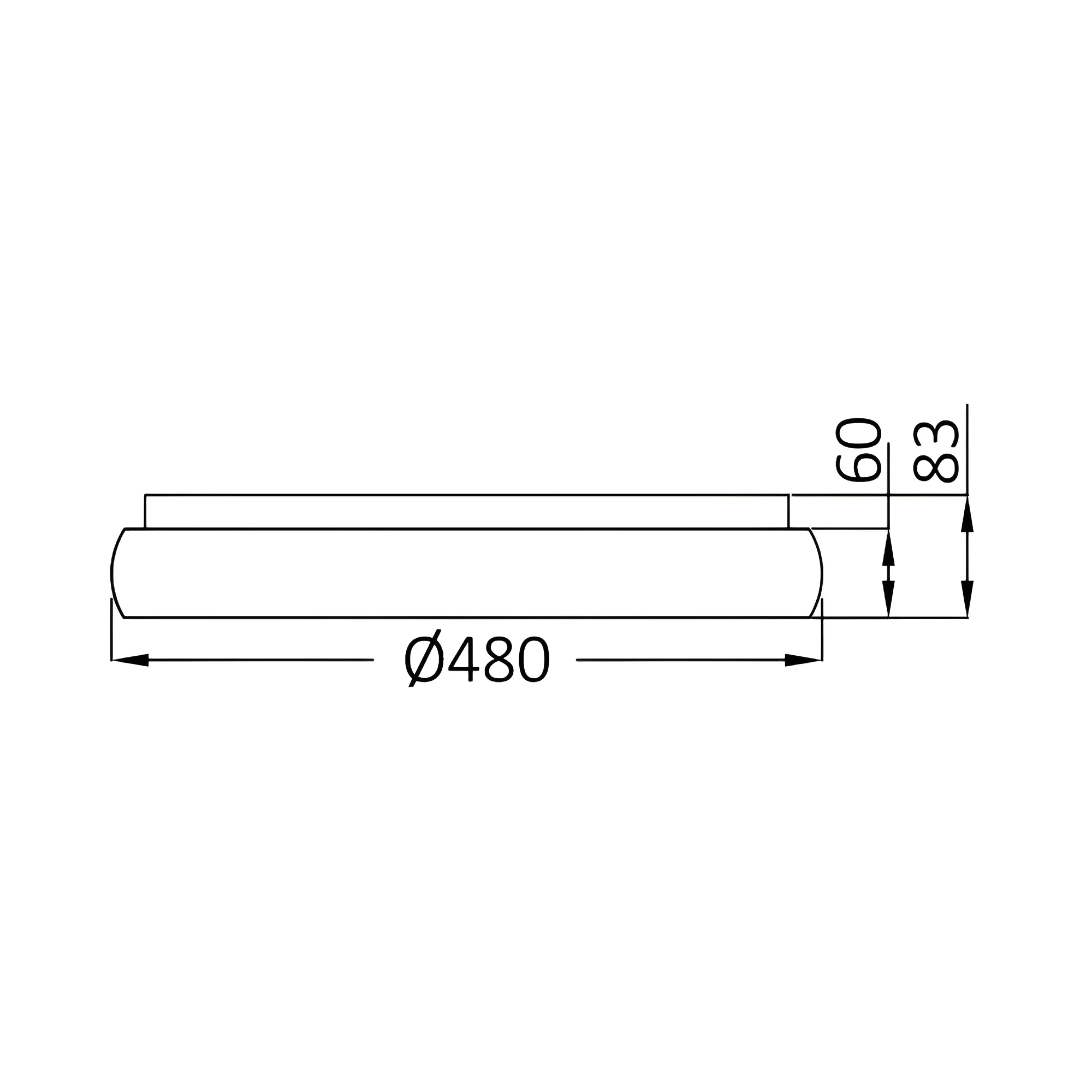LED plafonjera okrugla Ø480 36W CCT bela IP20 Braytron Bella - Слика 6