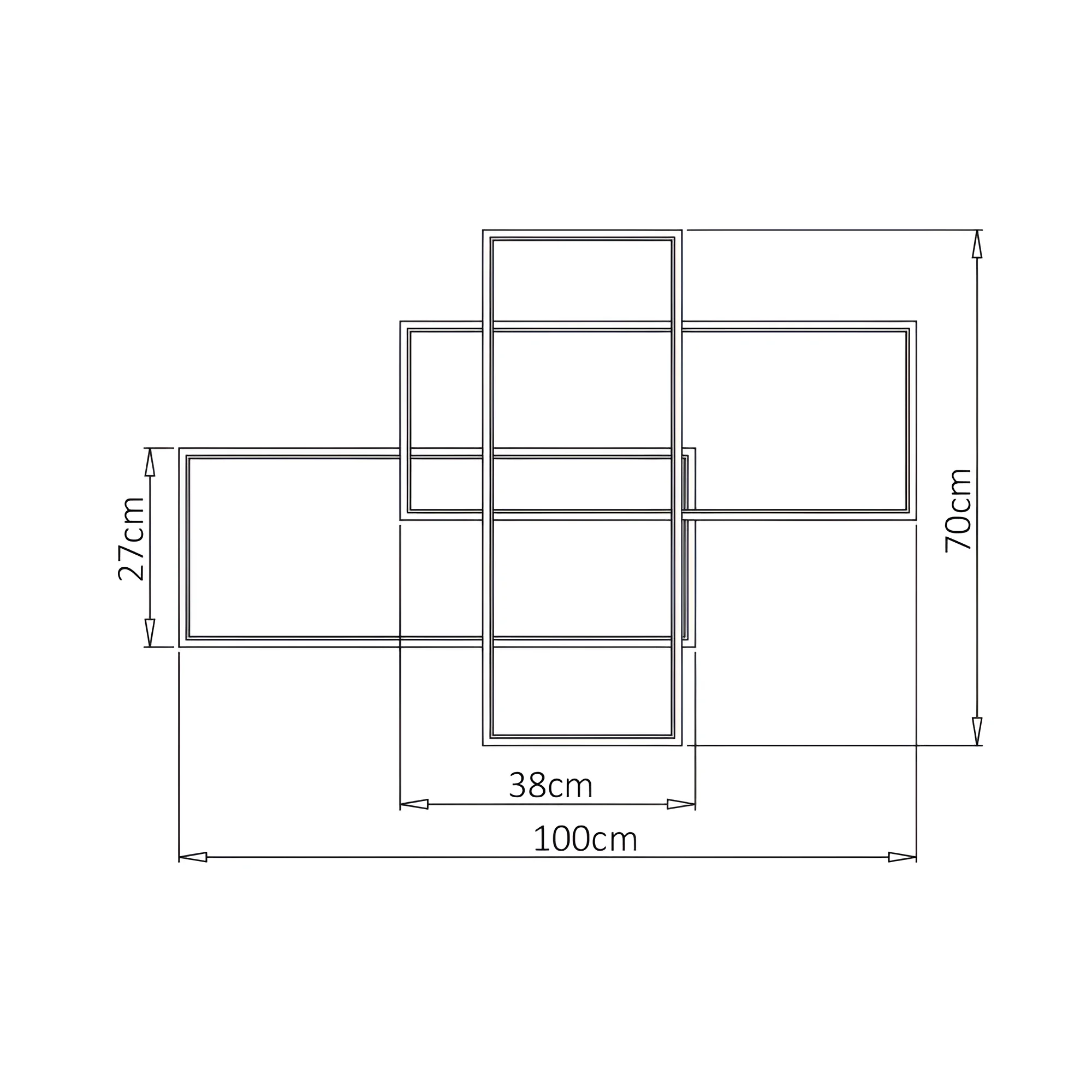 LED plafonjera 80W CCT crna sa daljinskim IP20 Braytron Nela - Слика 5