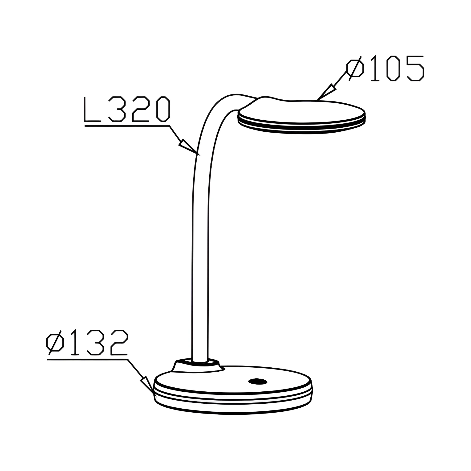 LED stona lampa 4,5W 5000K plava Braytron DeskLine - Слика 3