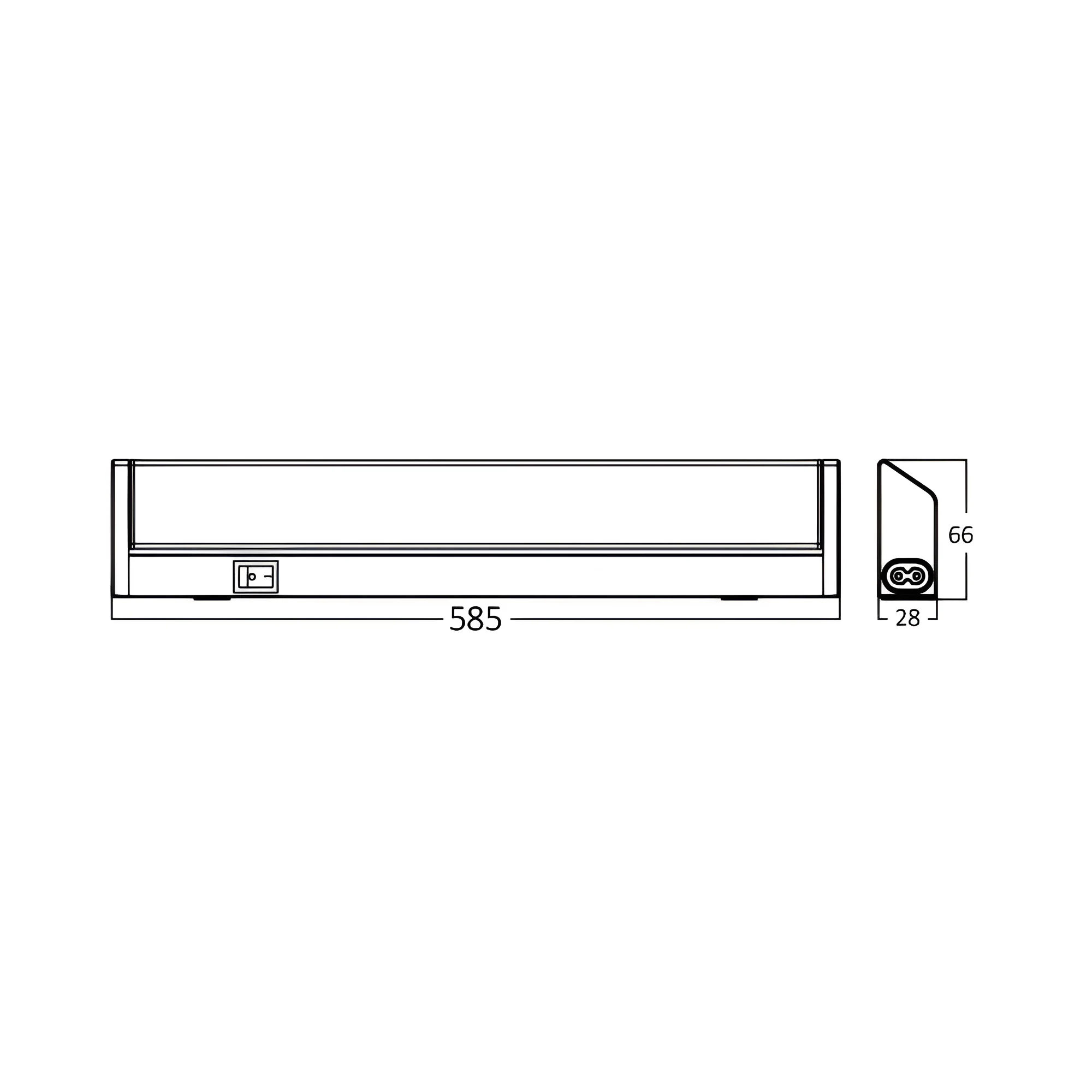 LED svetiljka za ogledalo 585mm 10W 3000K srebrna IP44 Braytron MirrorA - Слика 5
