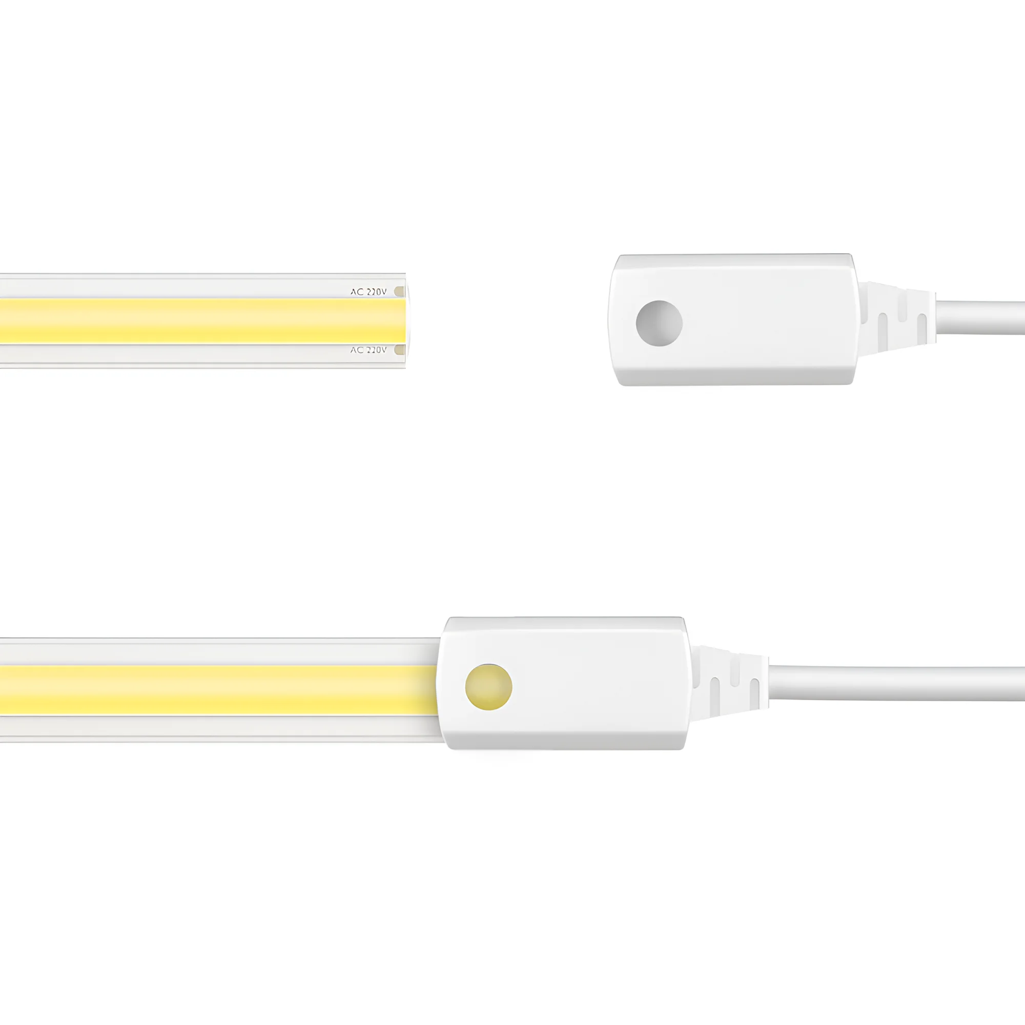 LED COB traka 220V 12W/m 360LED 3000K IP65 Braytron CobLine - Слика 7