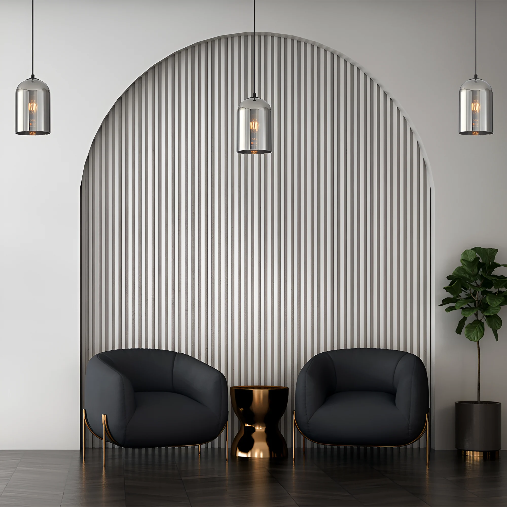 Viseća lampa 1×E27 crna, zvonasti abažur od dimljenog stakla Glass S004 - Слика 2