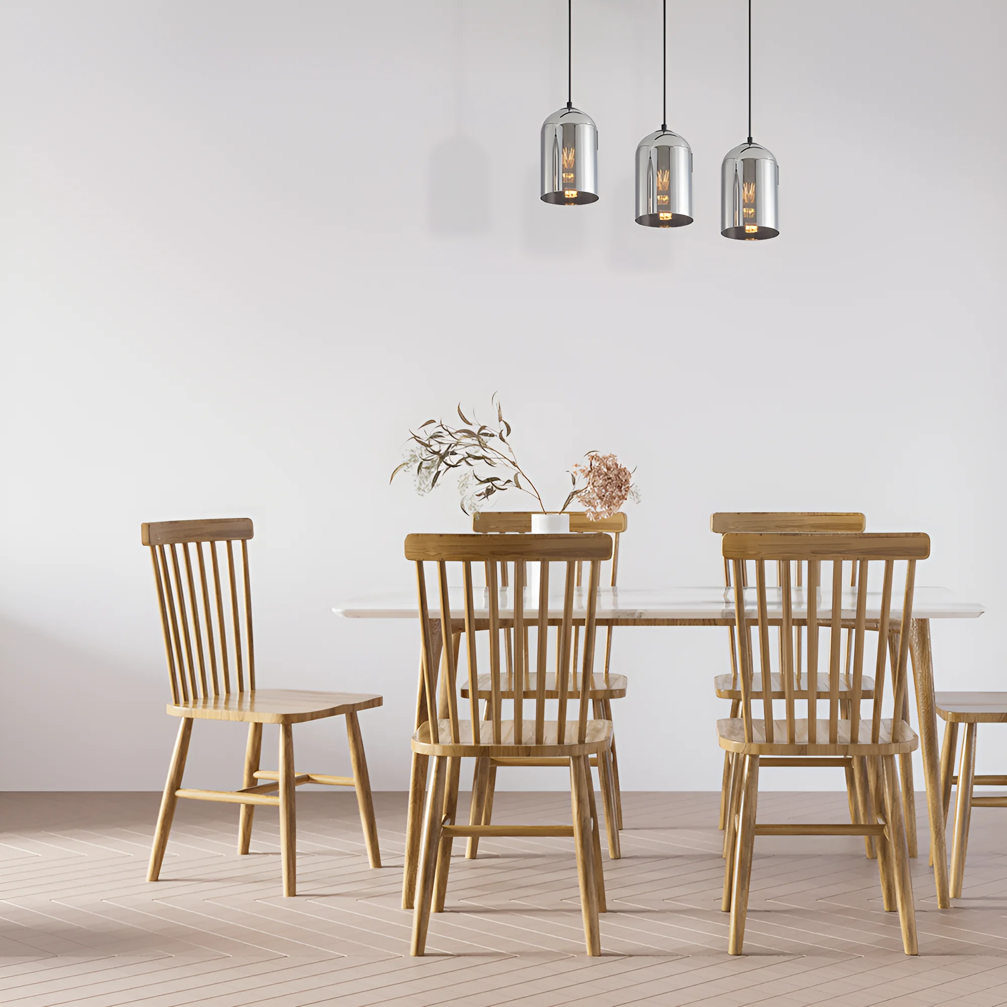 Viseća lampa 3×E27 crna, linearna šina sa zvonastim abažurima od dimljenog stakla Glass S004 - Слика 2
