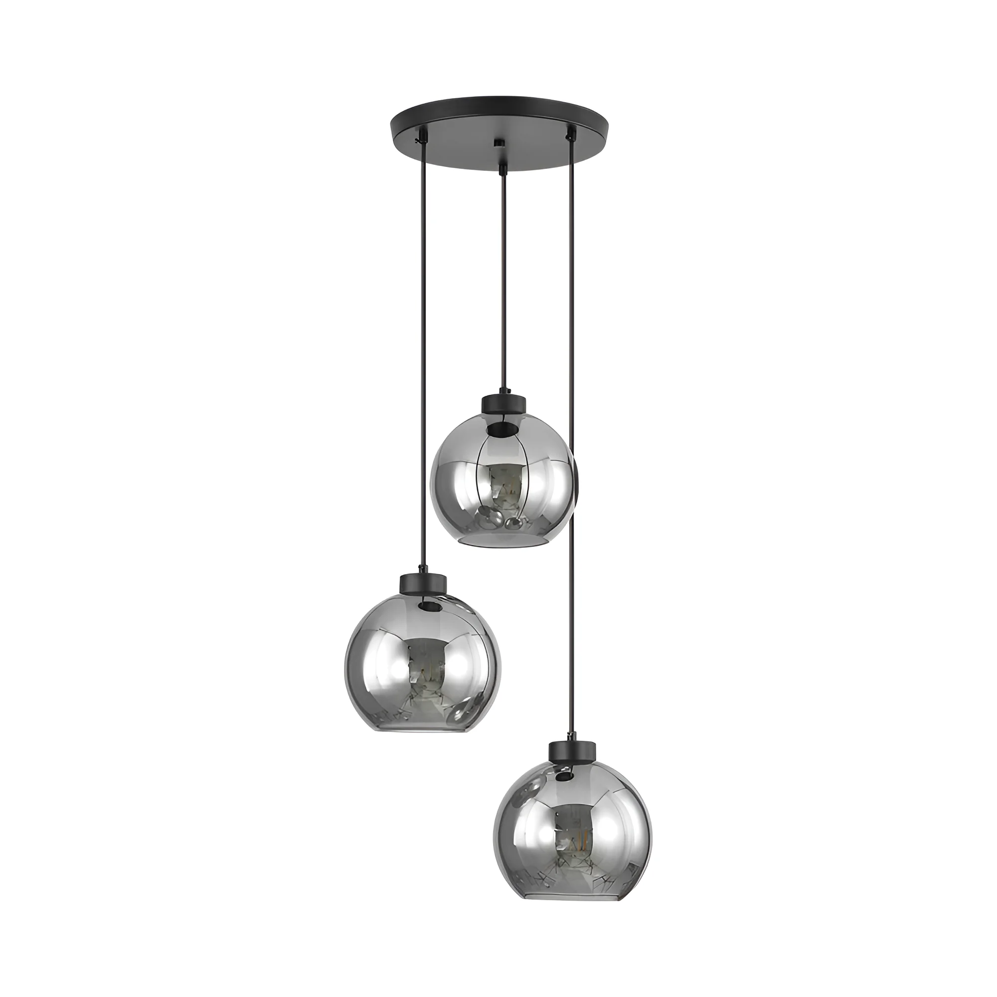 Braytron visilica trogrla Dimno kuglasto E27 crna BV01-00051 - Слика 3