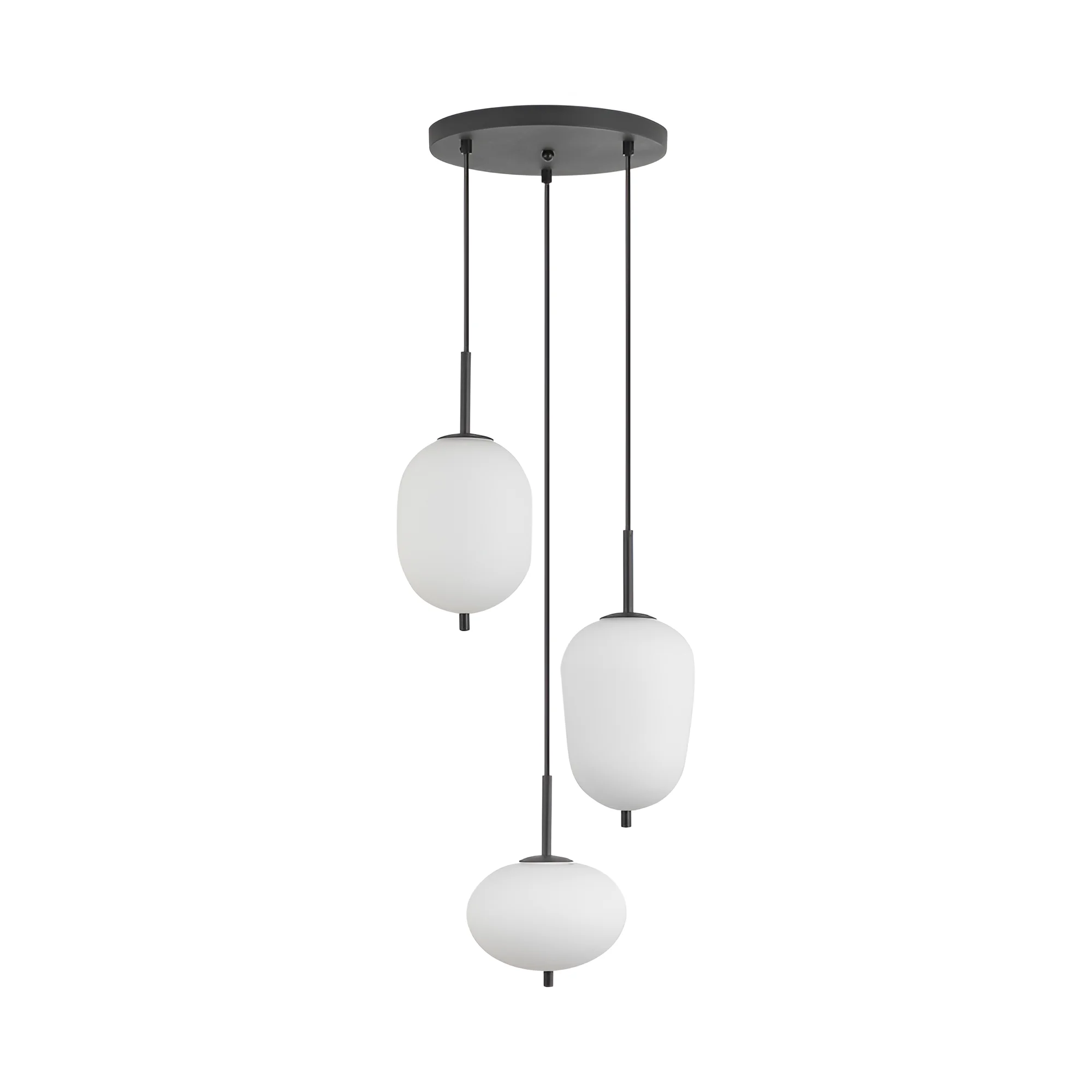 Braytron visilica trogrla Opal ovalno E14 crna BV01-00106 - Слика 3