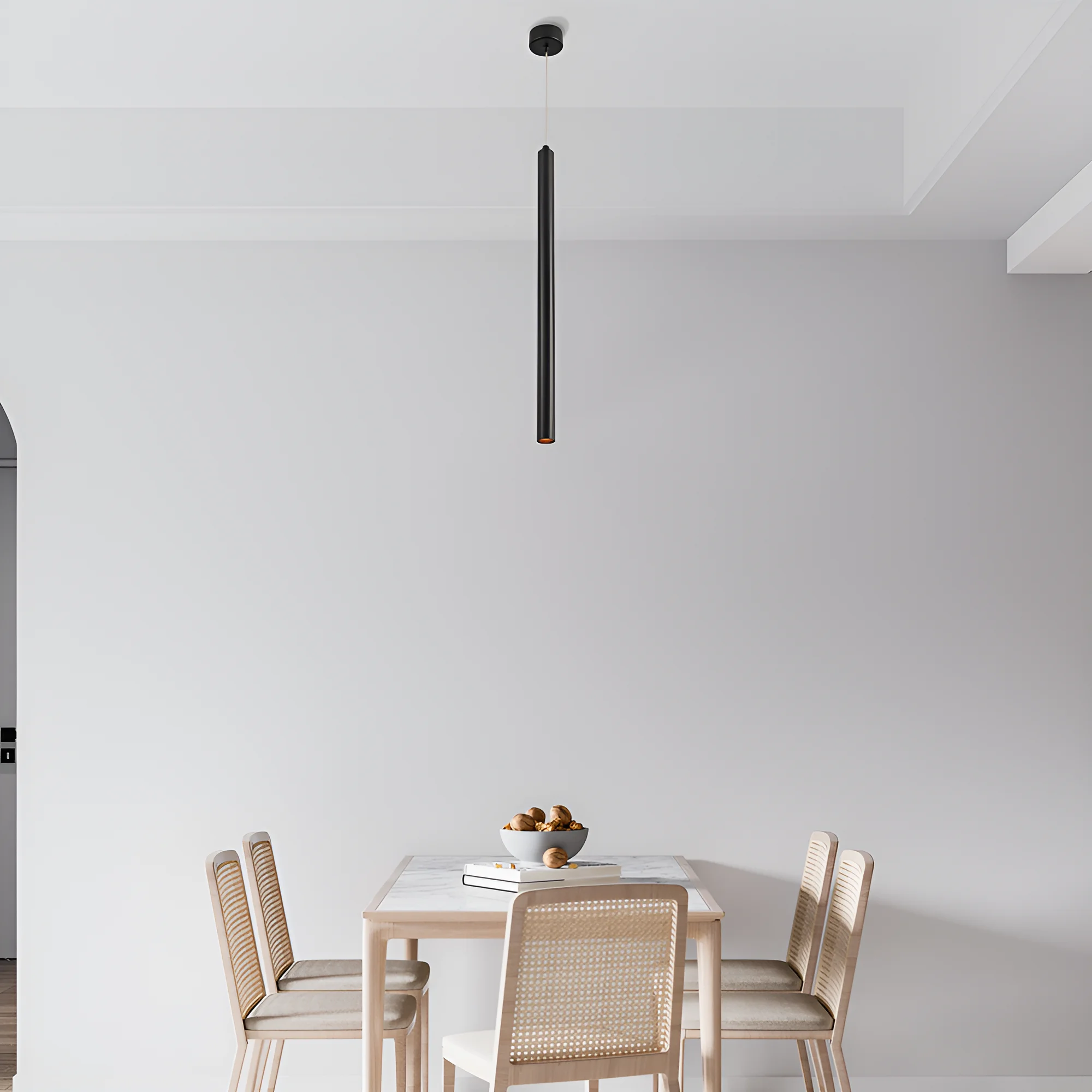 Viseća lampa 1×G9 crna, tanki aluminijumski nosač serije Fixture G007 - Слика 2