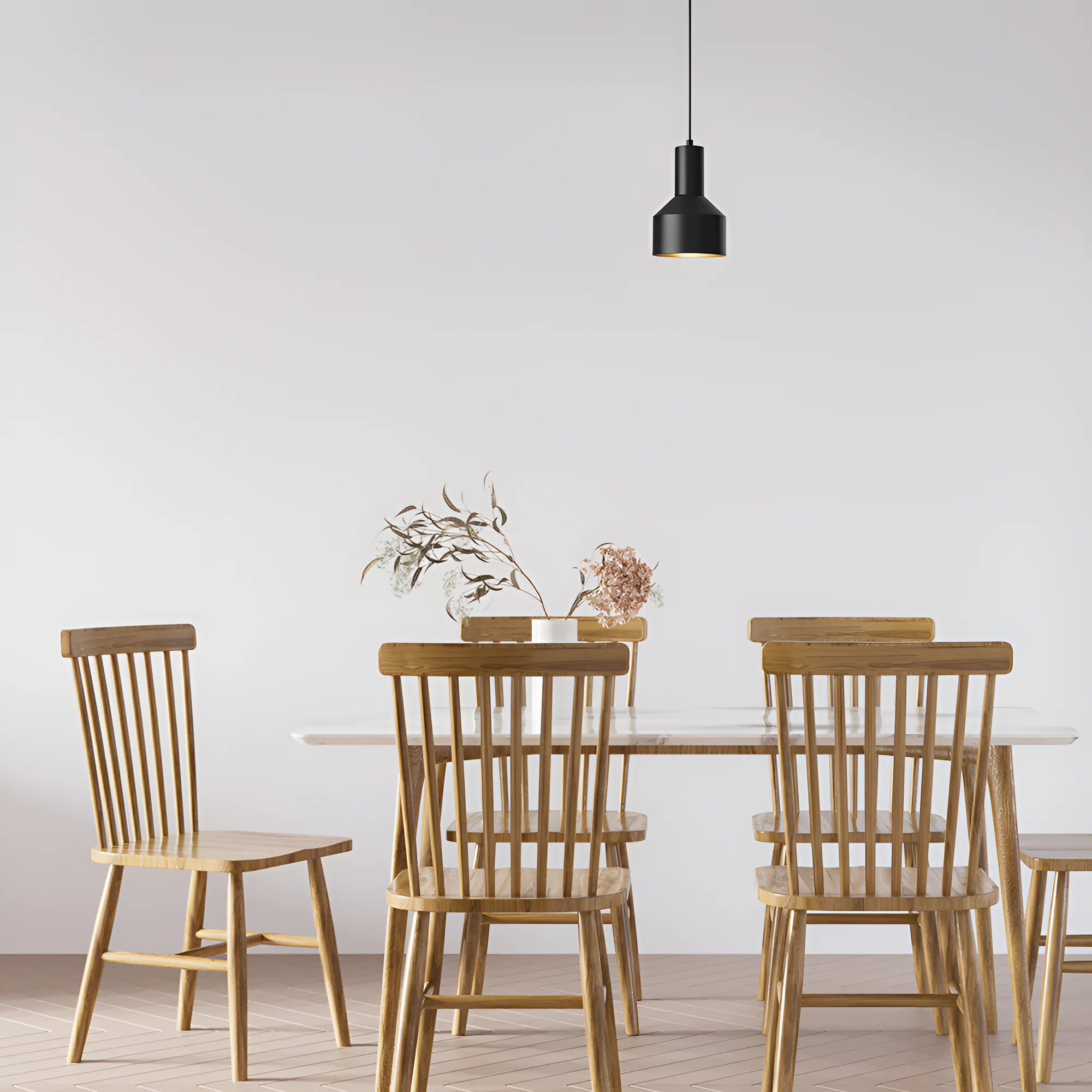 Viseća lampa 1×E27 crna, metalni abažur serije Metal P001 - Слика 2
