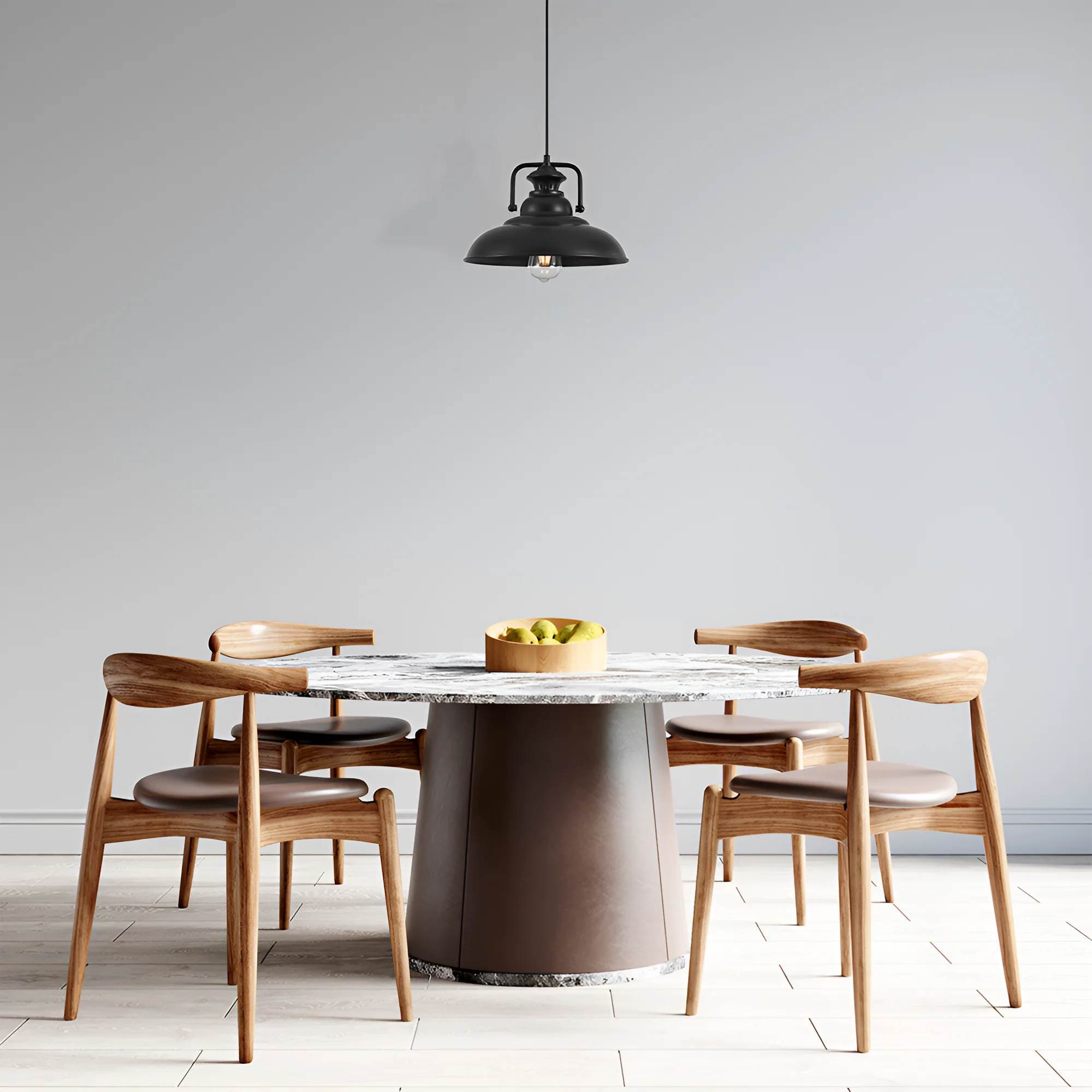 Viseća lampa 1×E27 crna, metalni abažur serije Metal P002 - Слика 2