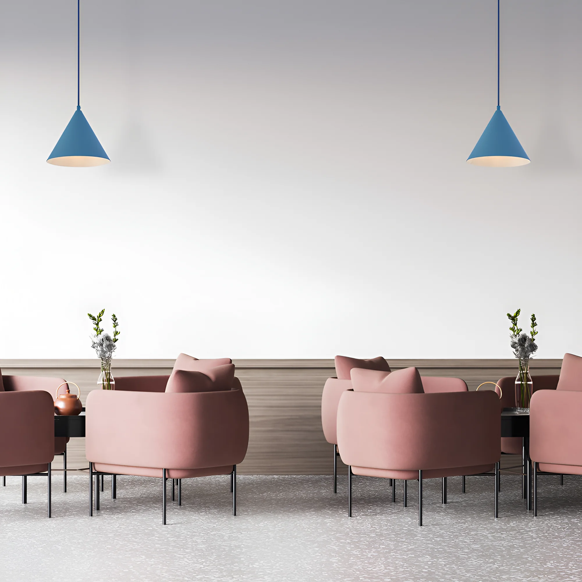 Viseća lampa 1×E27 plava, metalni abažur prečnika 220 mm serije Metal P010 - Слика 2