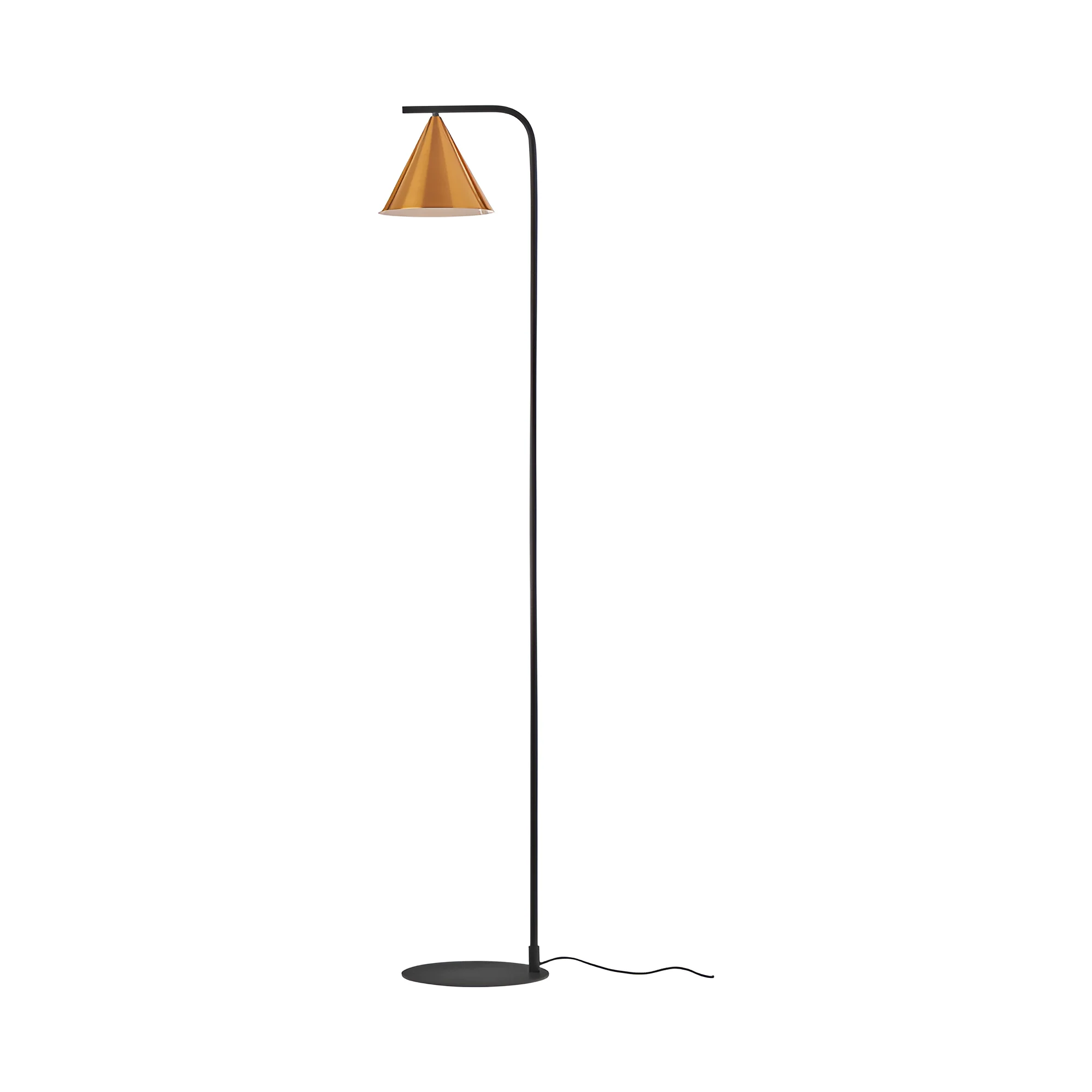 Podna lampa zlatni konus na luku Zlatna grlo E27 - Слика 3