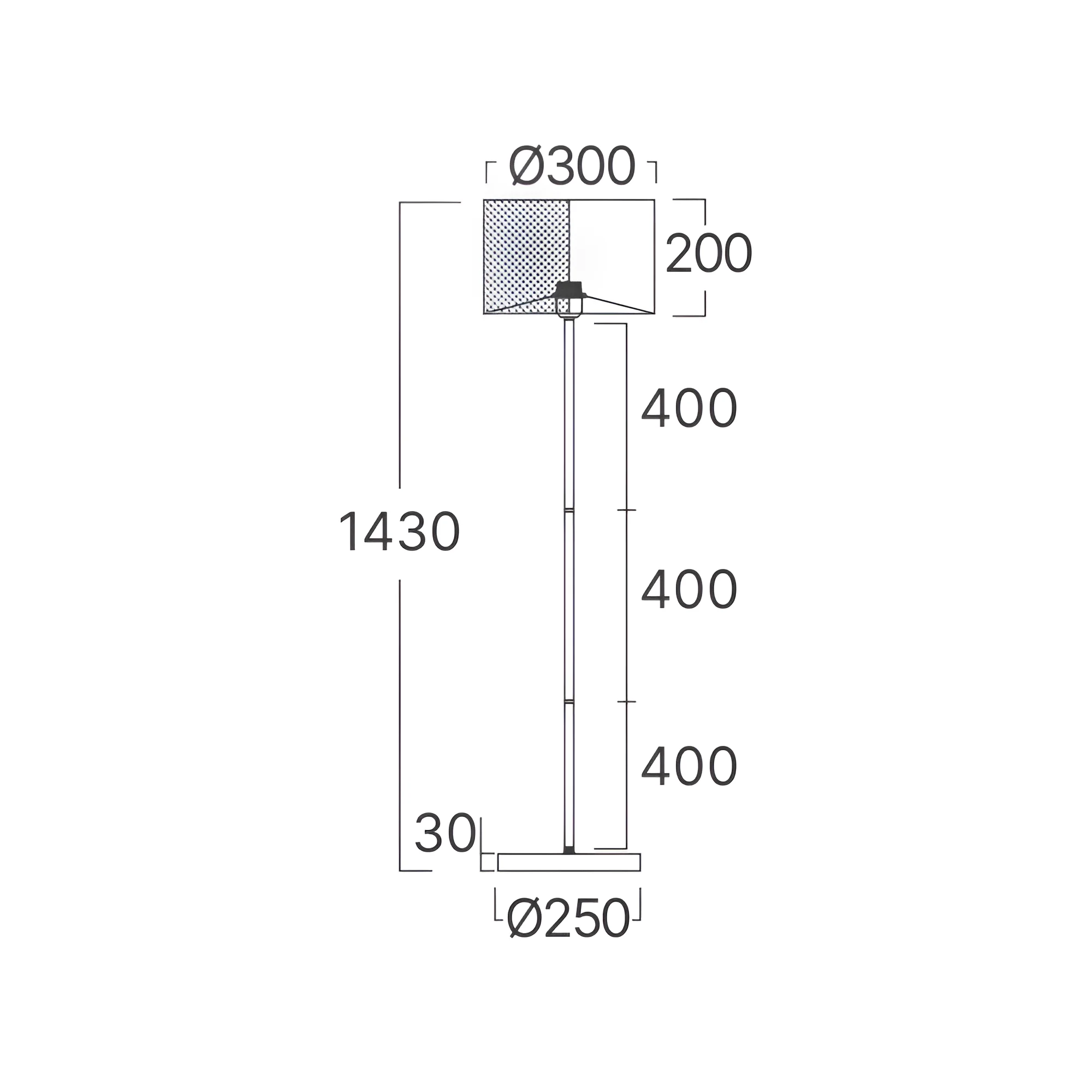 Podna lampa zvezdani abažur Crna grlo E27 - Слика 4