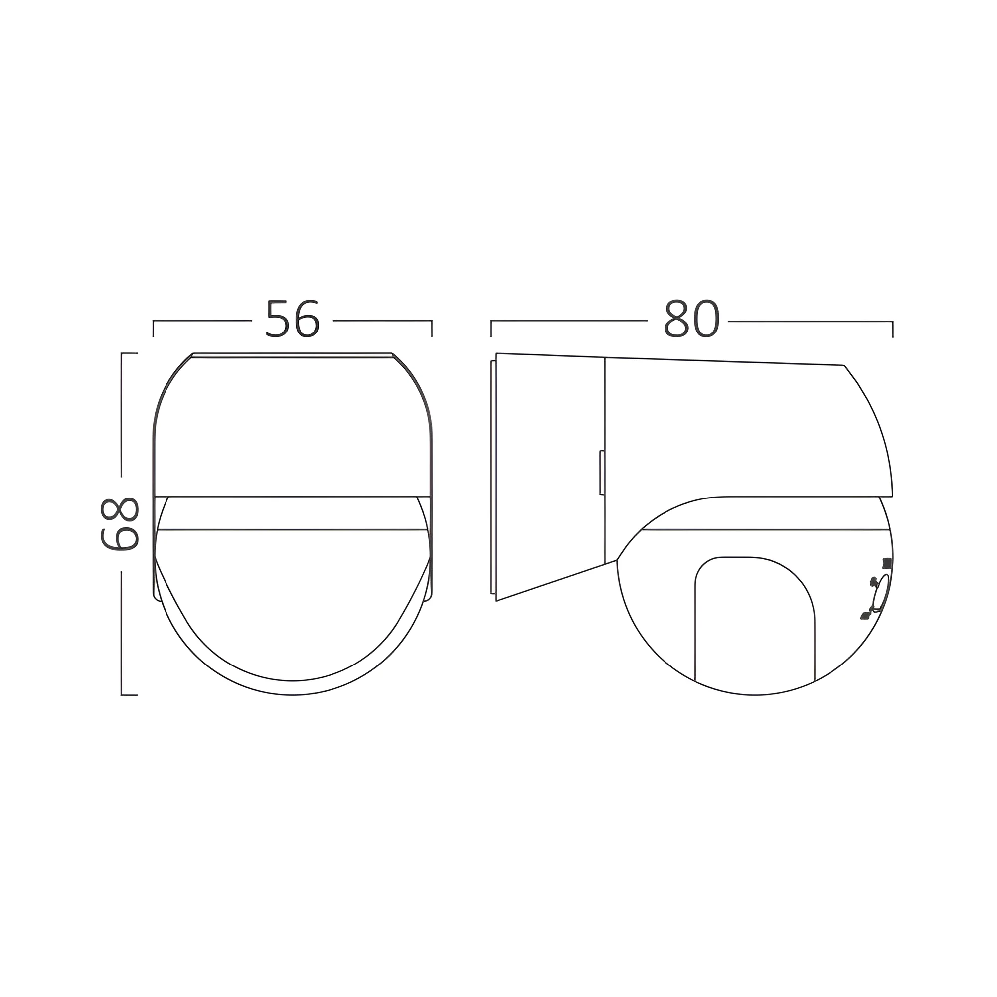 Senzor pokreta MS03 180 stepeni IP44 - Слика 6
