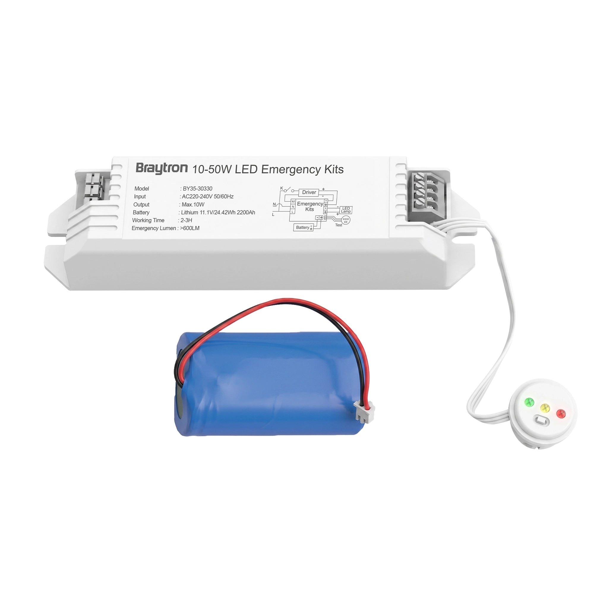 Panik modul za LED 10 W litijum jonska baterija - Слика 2