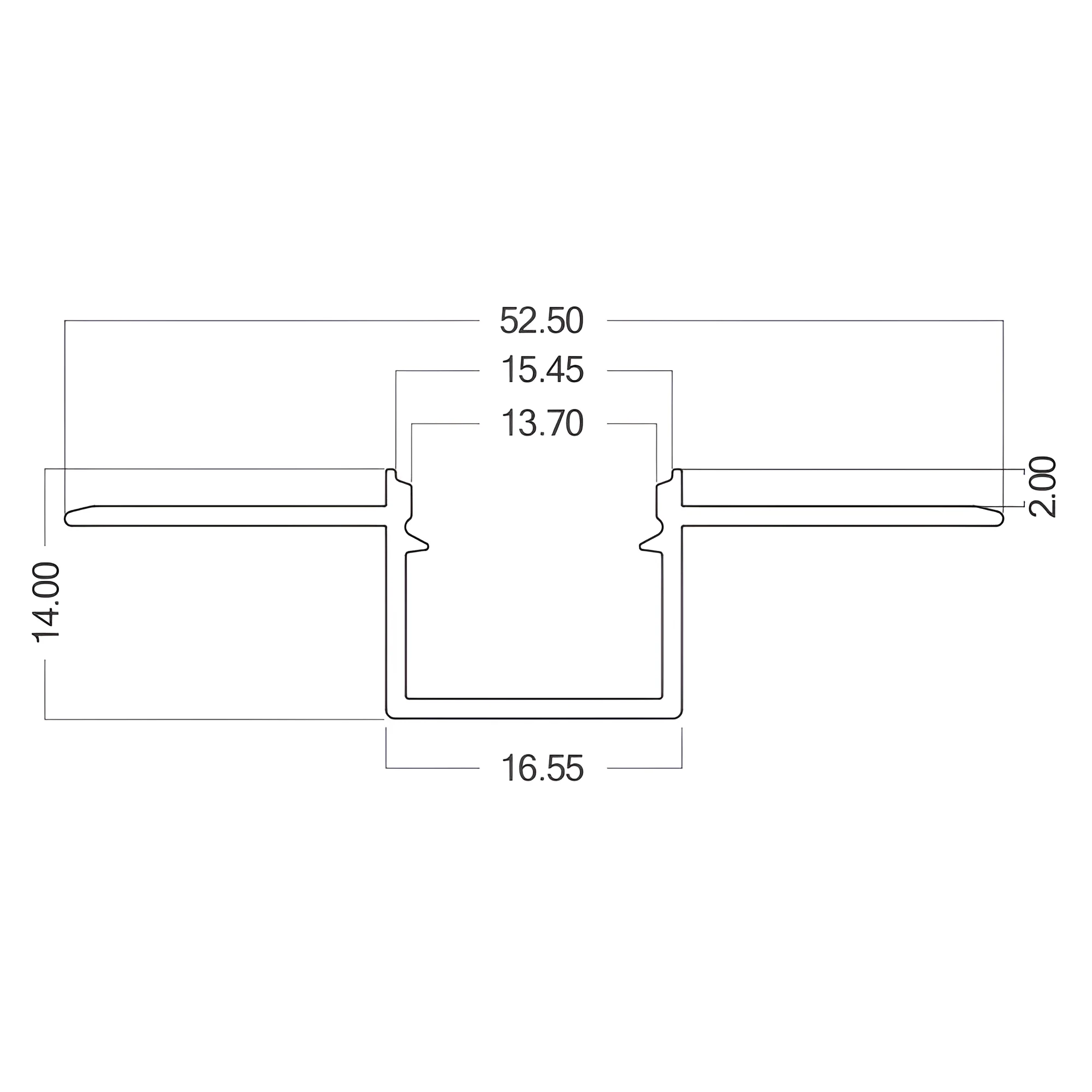 Aluminijumski gipsani LED profil TR15 2m srebrni Braytron - Слика 3