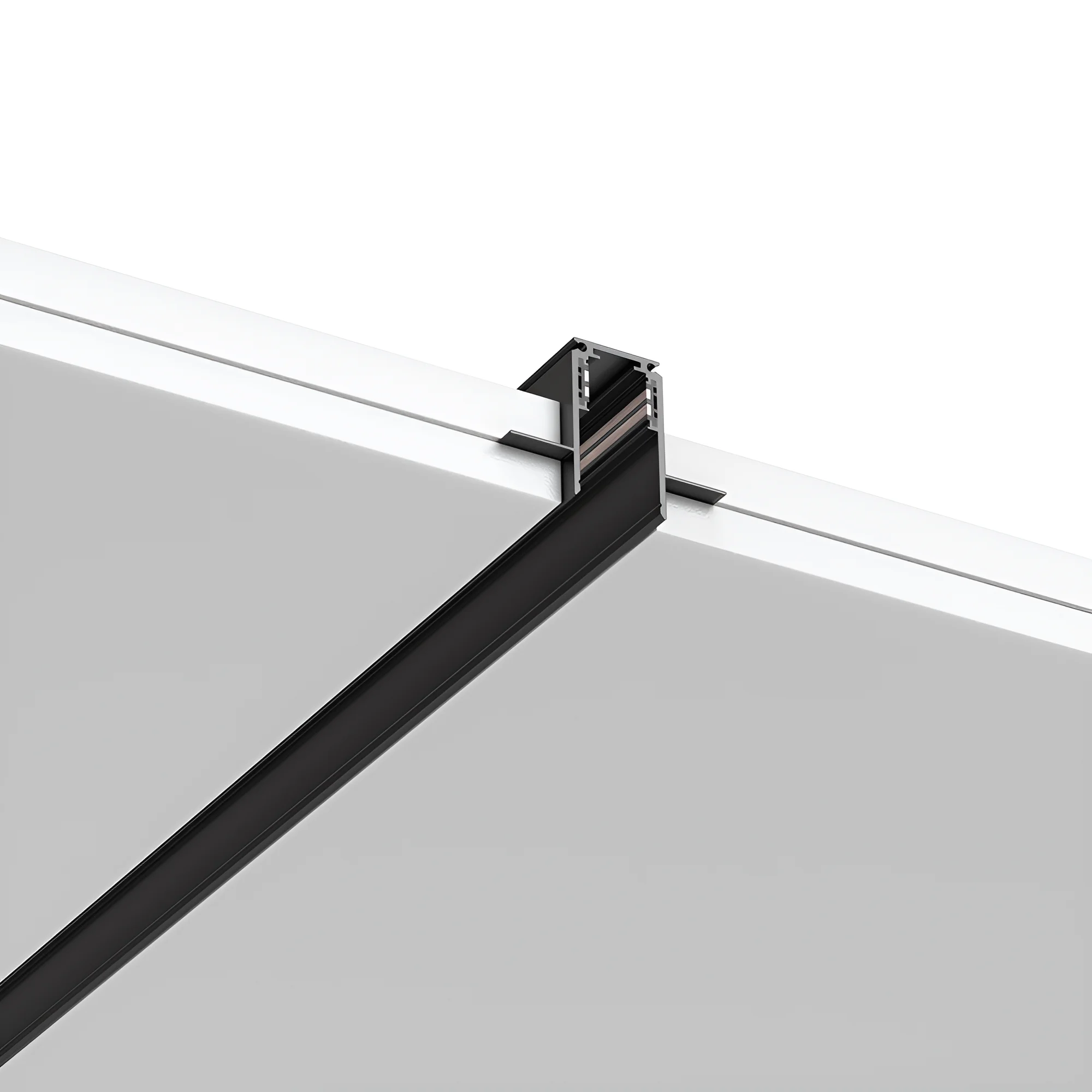 Magnetna sina ugradna 1 m 60 mm profil crna - Слика 2