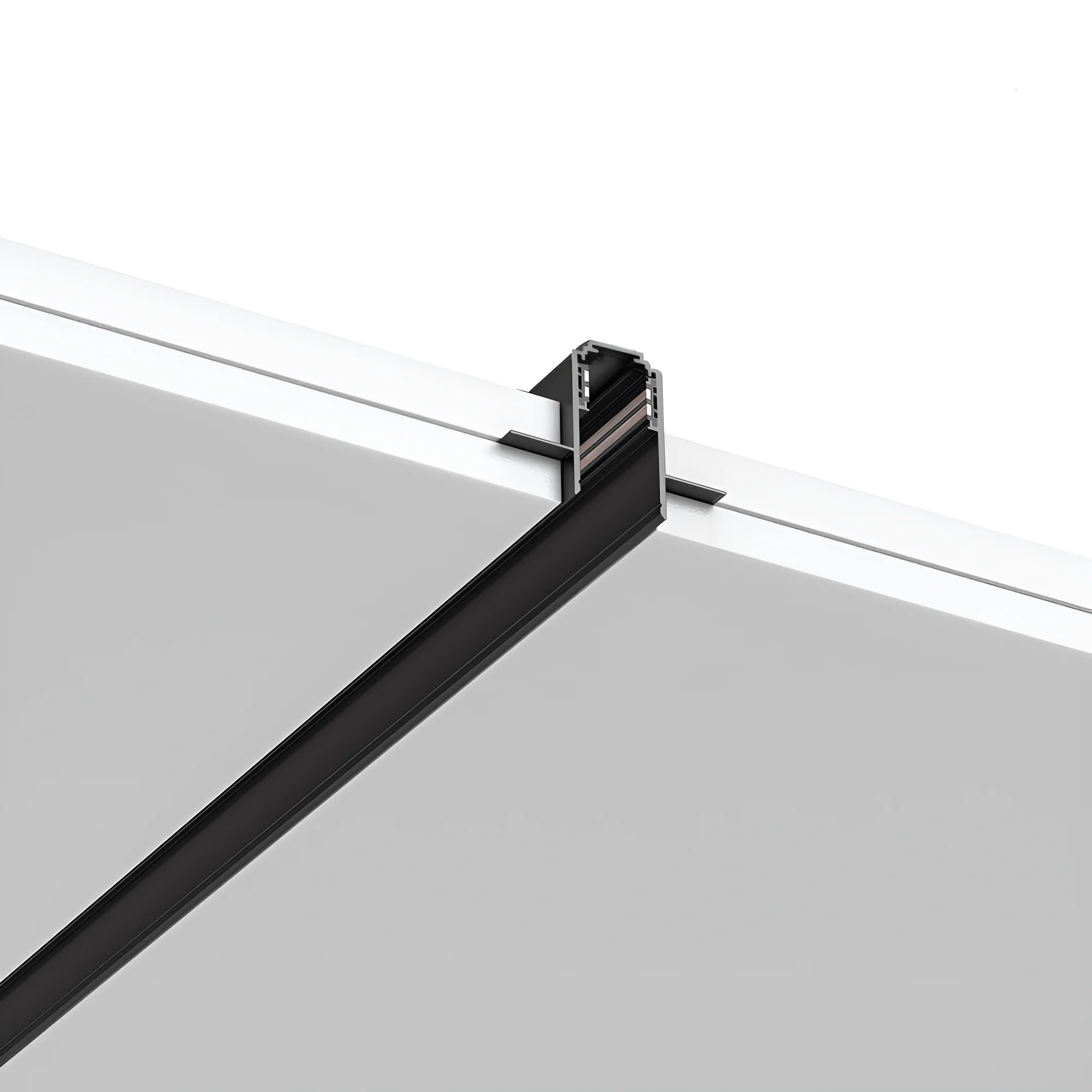 Magnetna sina ugradna 3 m 56 mm profil crna - Слика 2