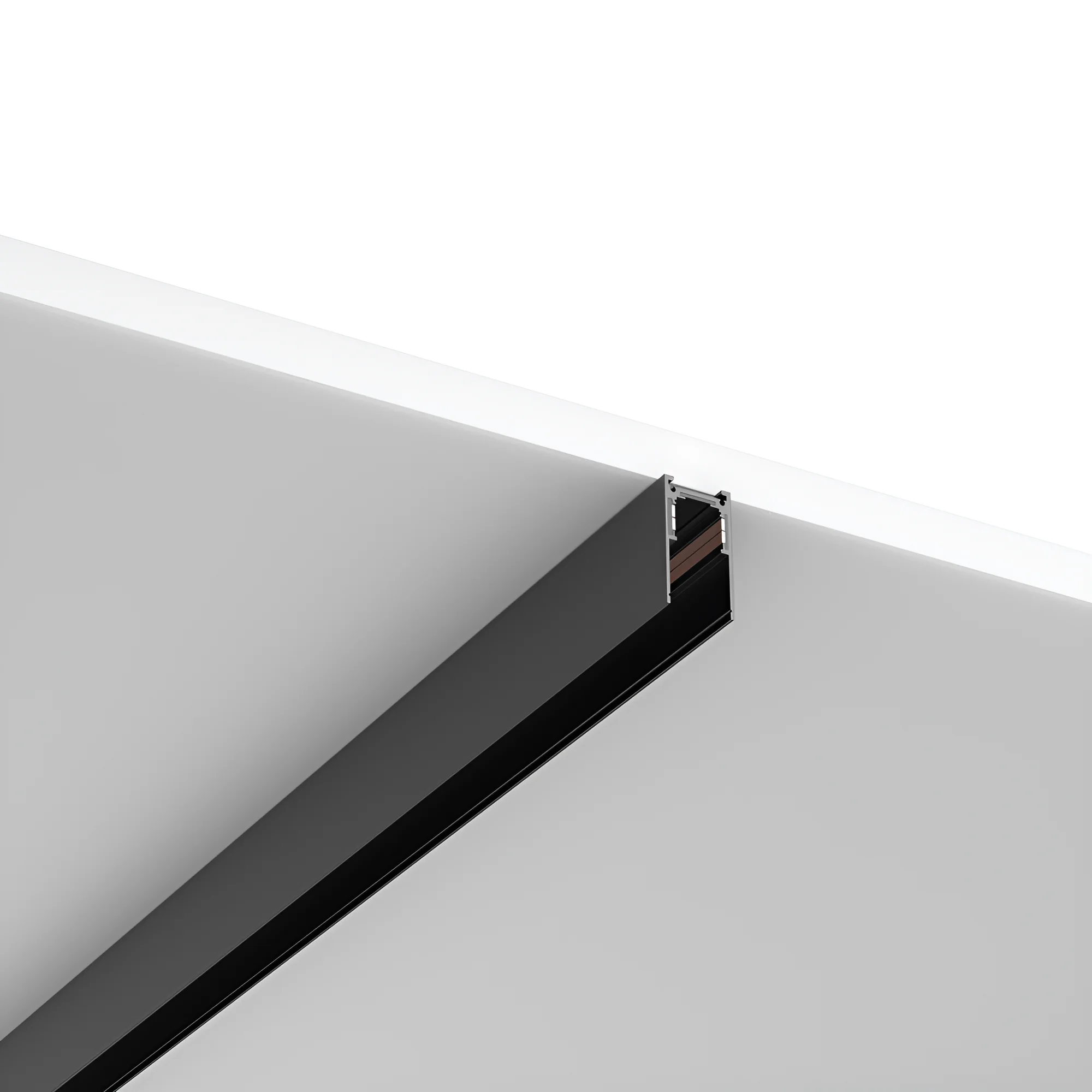 Magnetna sina nadgradna 1 m 26.6 mm profil crna - Слика 2