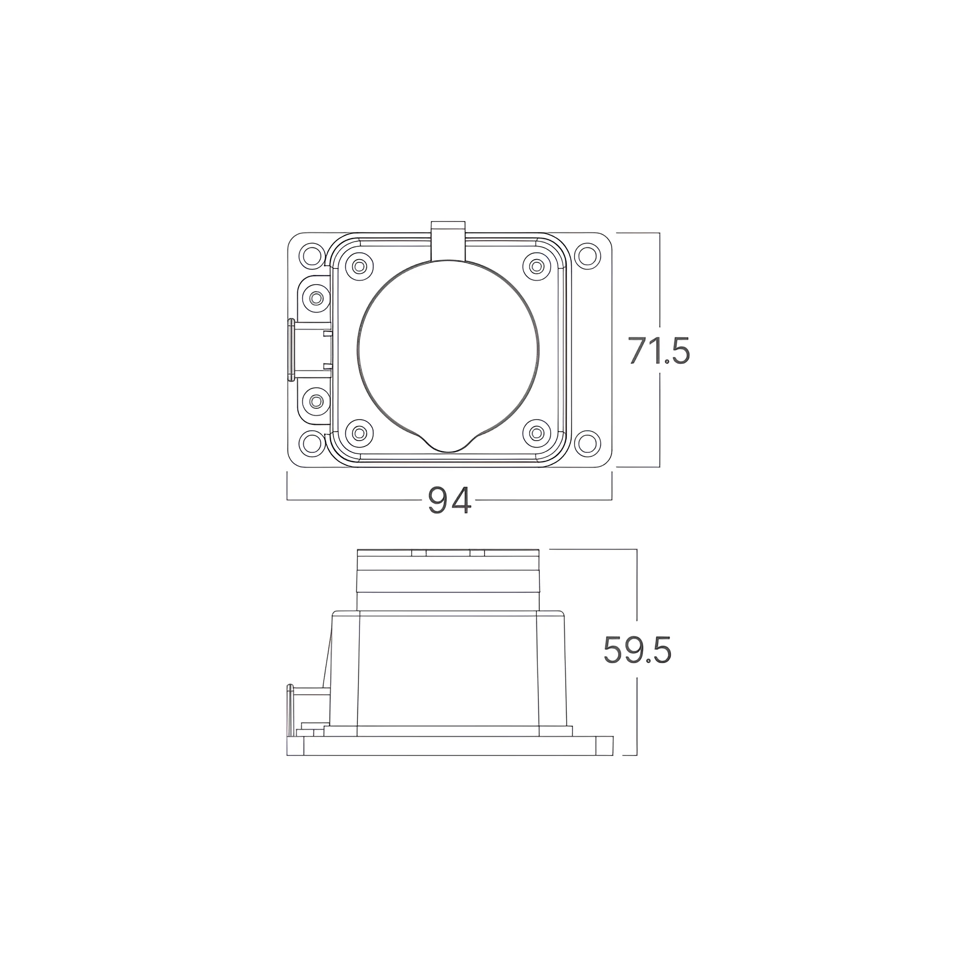 Spoljni produzni kabl 1-WAY EU IP44 IPLine - Слика 3